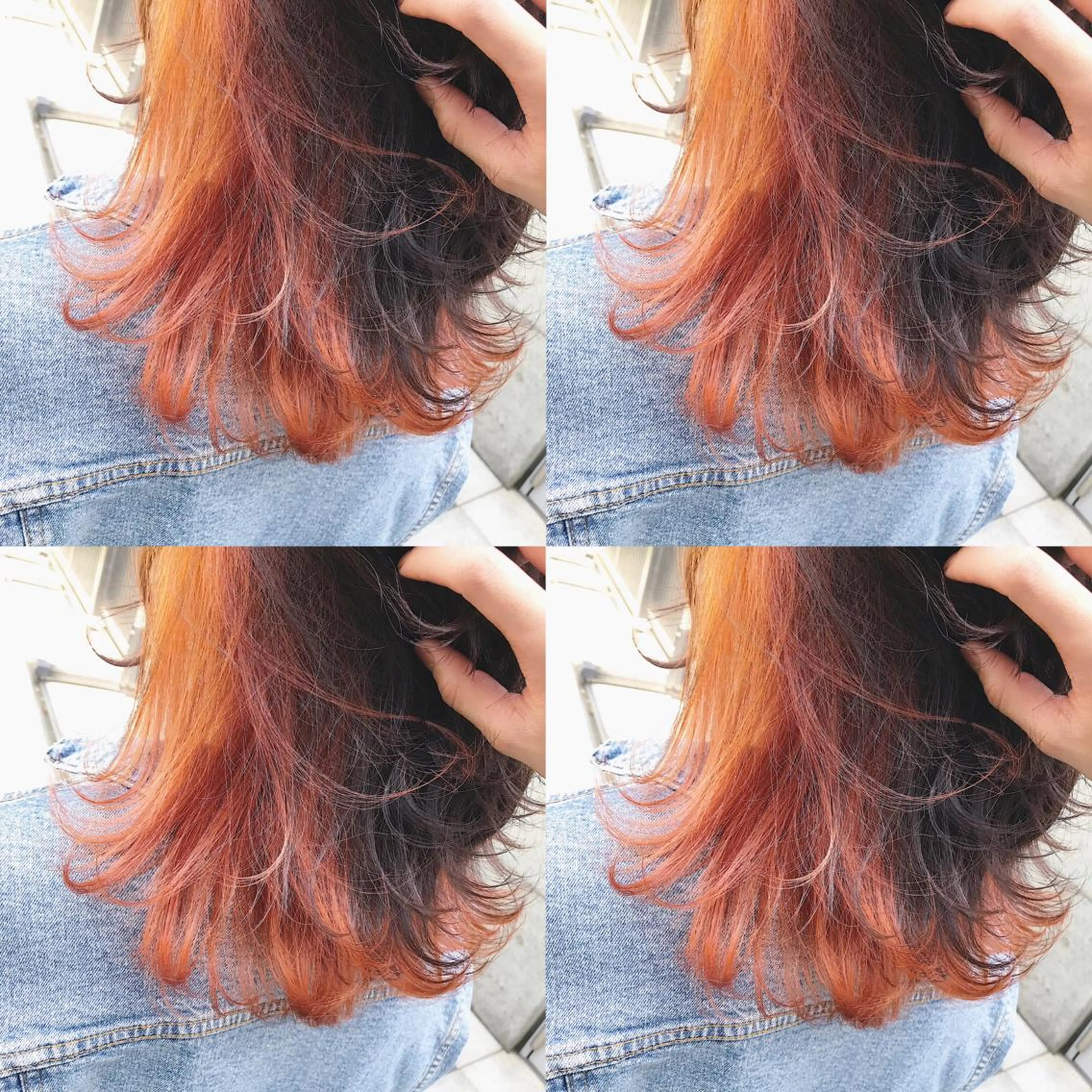 ミディアム カラー ヘアアレンジ ヘアカラー トリートメント TAKUMAブリーチ /切りっぱなし🪽のヘアスタイル