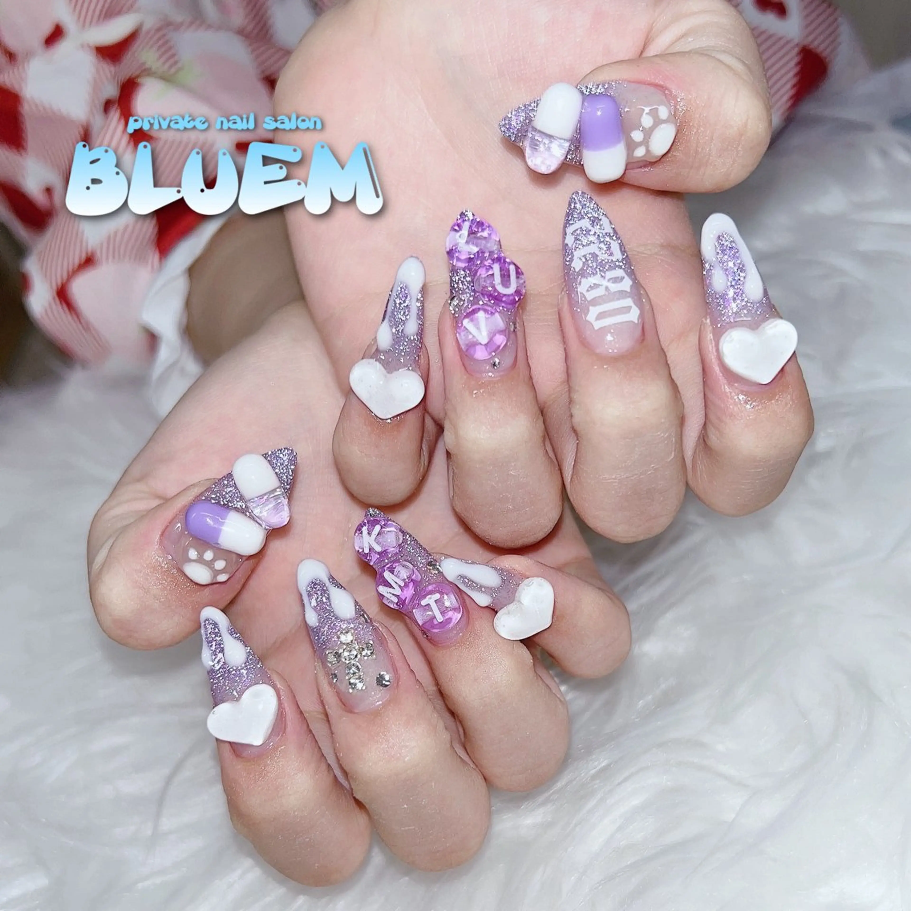 ネイル ハンドネイル BLUEM なな🐶のネイルデザイン