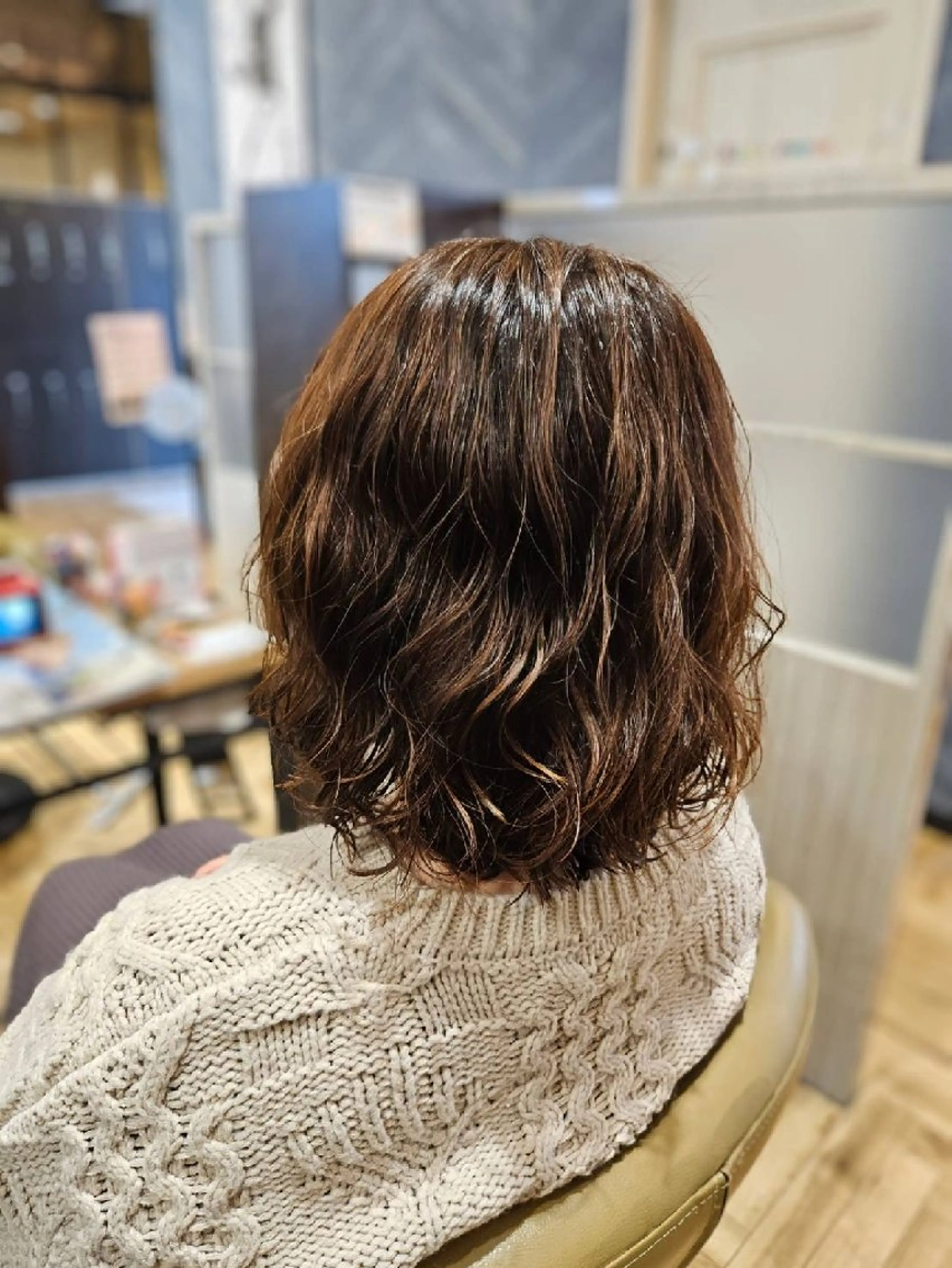 パーマ + カット + トリートメントの写真