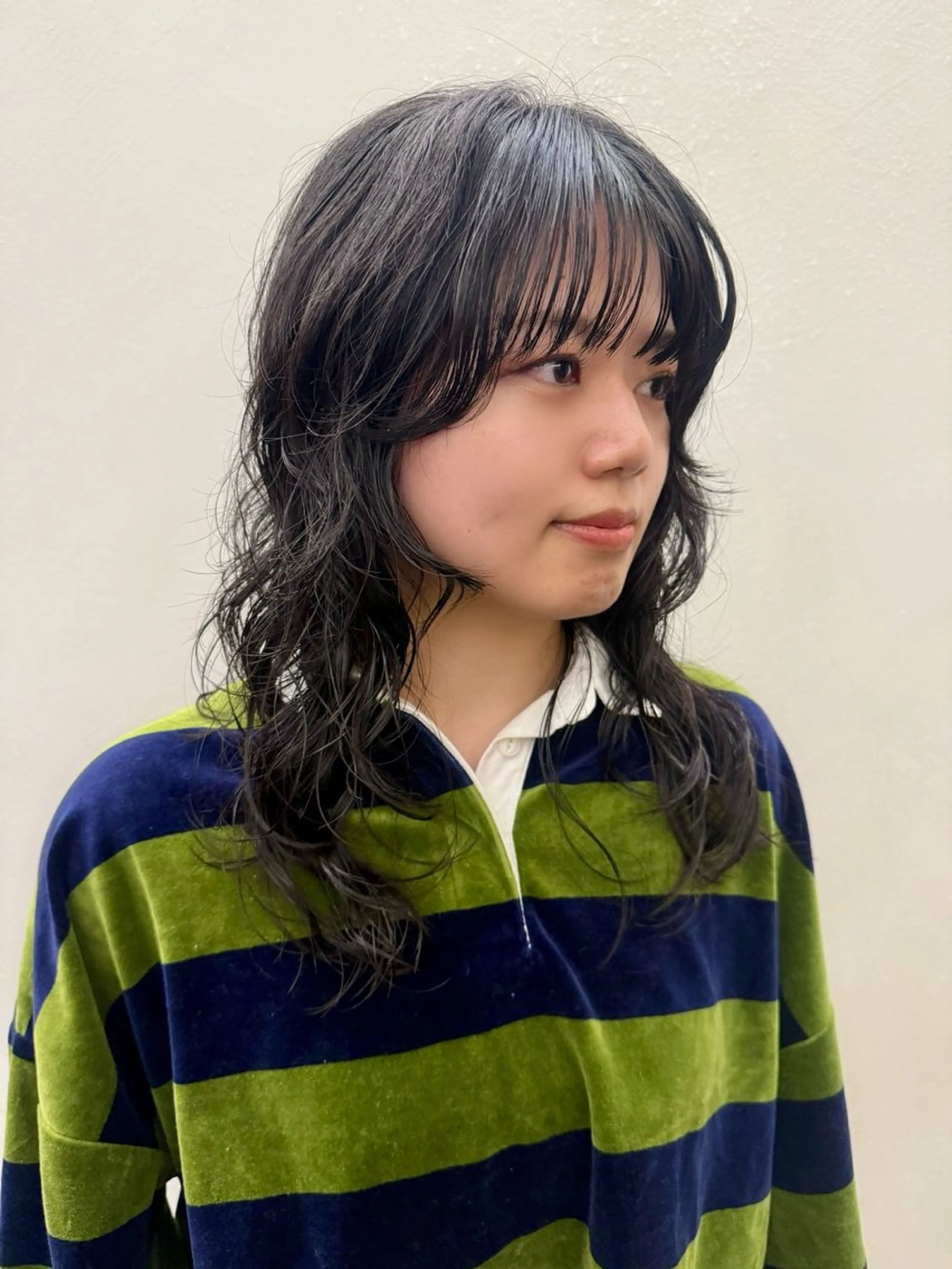 ロング パーマ 似合わせレイヤー/ ニュアンスパーマ高倉のヘアスタイル