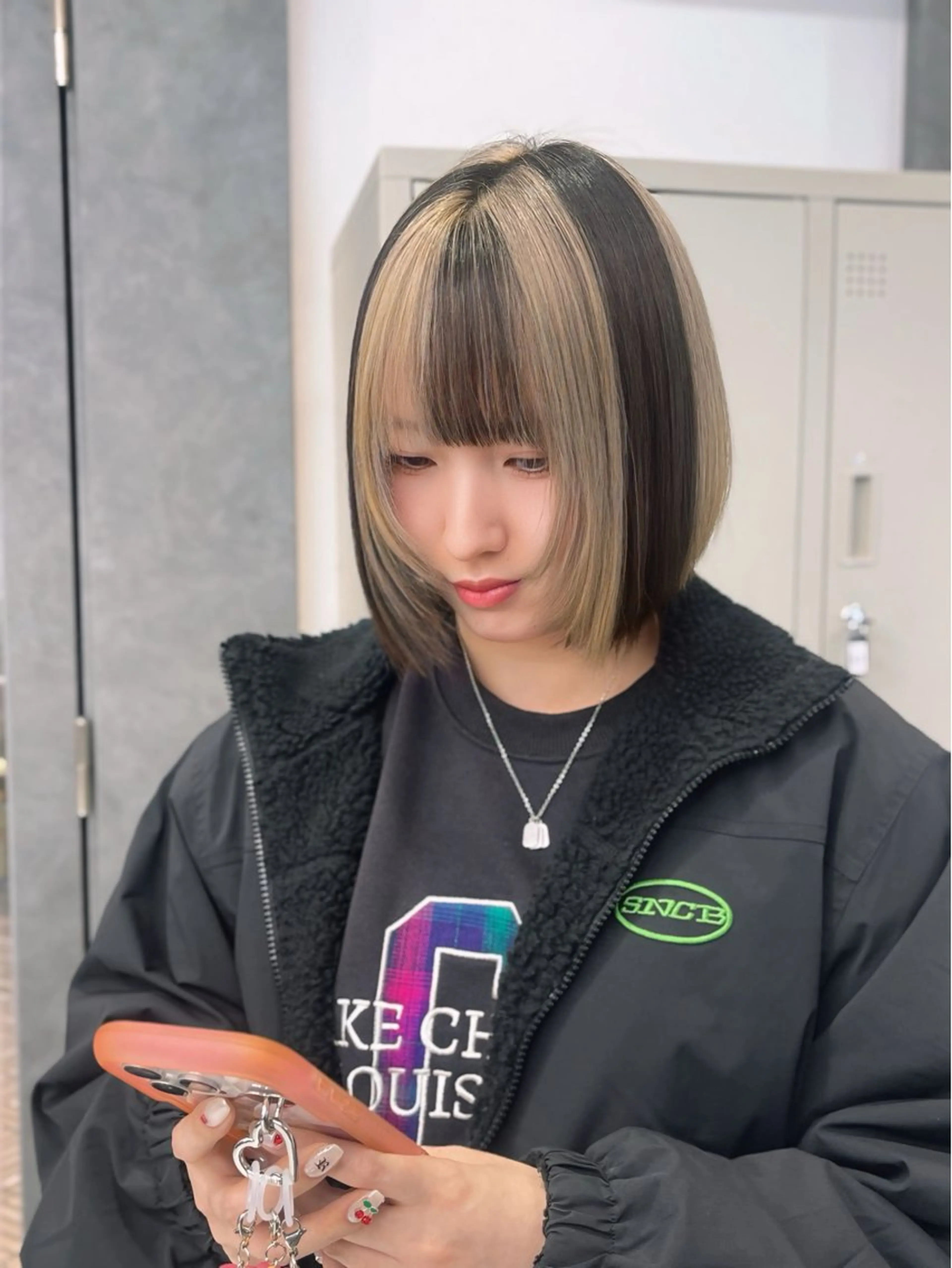 ショート カラー ヘアアレンジ ハイトーン/透明感 髪質改善/rinaのヘアスタイル