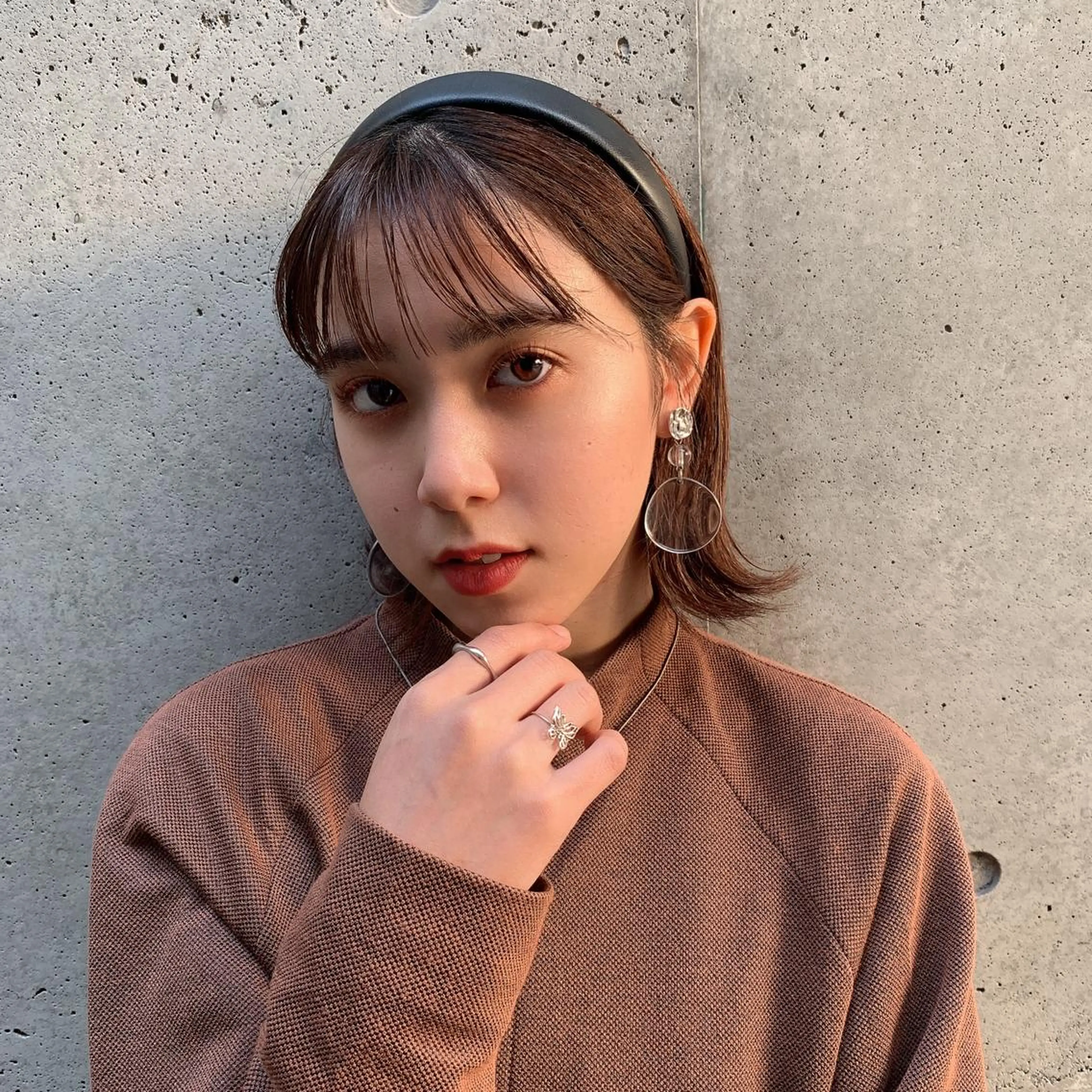 カラー 韓国風🇰🇷うる艶 レイヤー/海青🫧のヘアスタイル