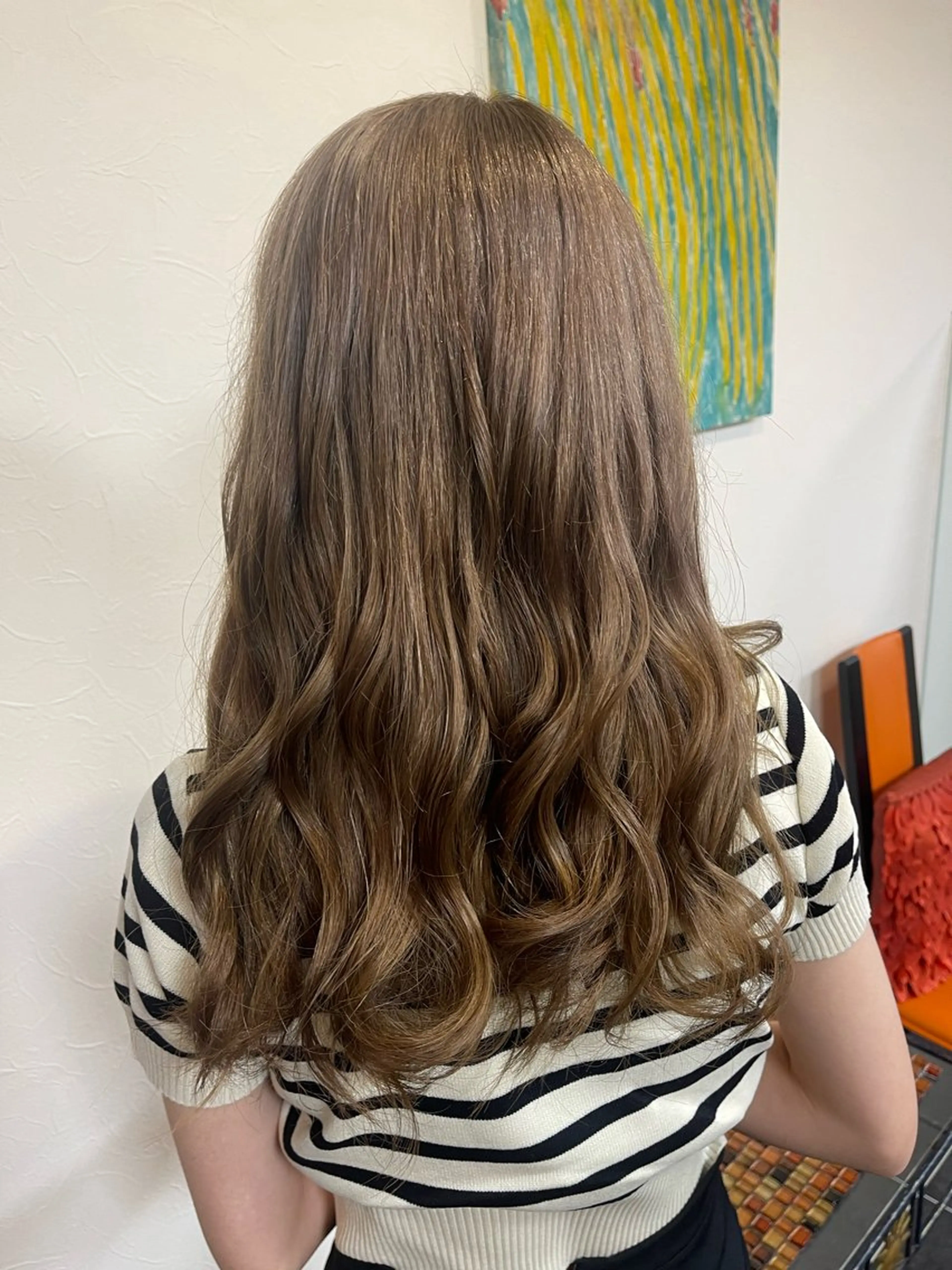 ロング カラー ベージュカラー ミルクティーベージュ シェアサロンジャム所属・モデル様募集中🐹 わかなのヘアスタイル