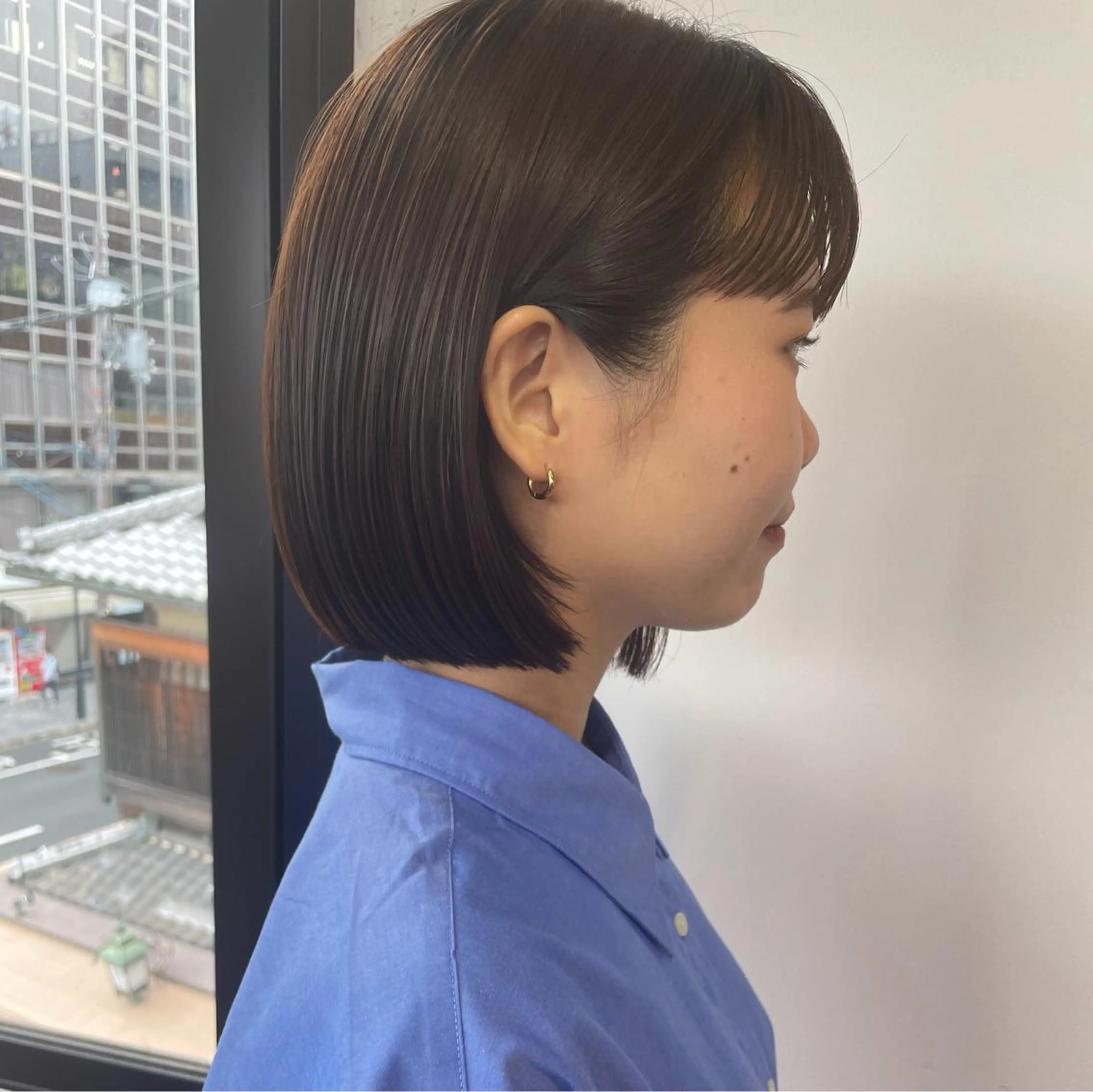 ショート カラー ボブ 似合わせヘア🤍 面田法子のヘアスタイル