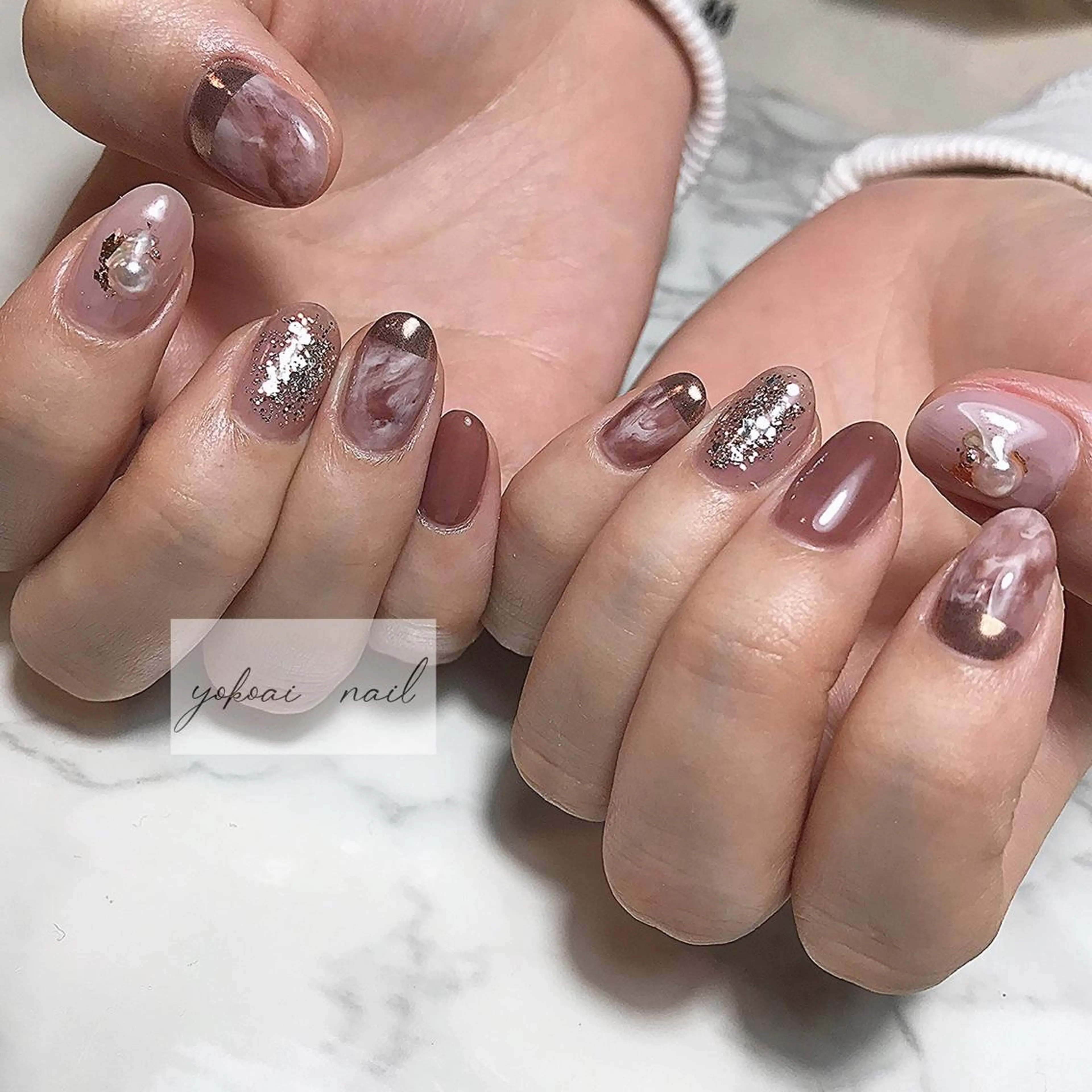 ミディアム ハンドネイル yokoai nailのネイルデザイン