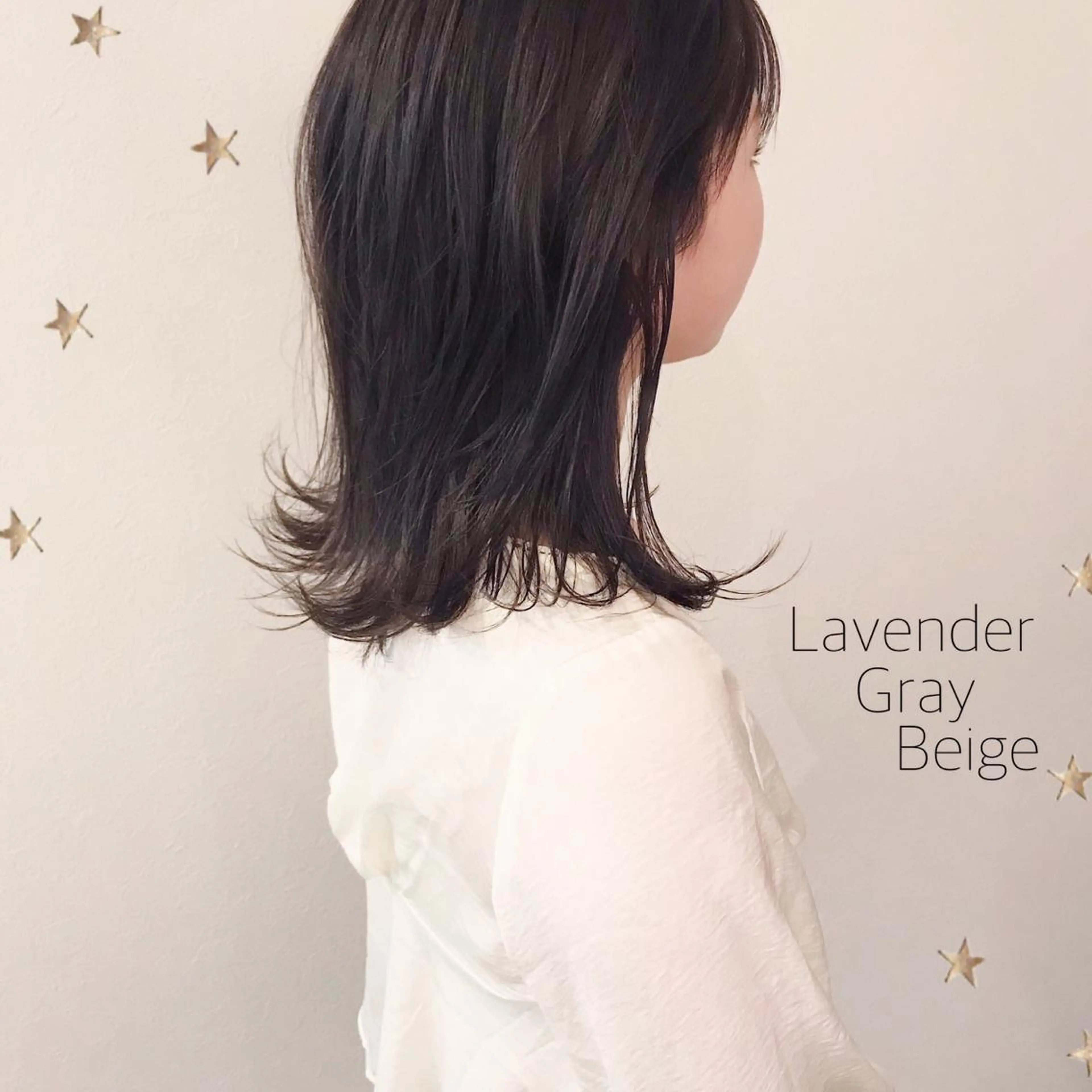 セミロング カラー カット ヘアカラー 市川 千夏のヘアスタイル