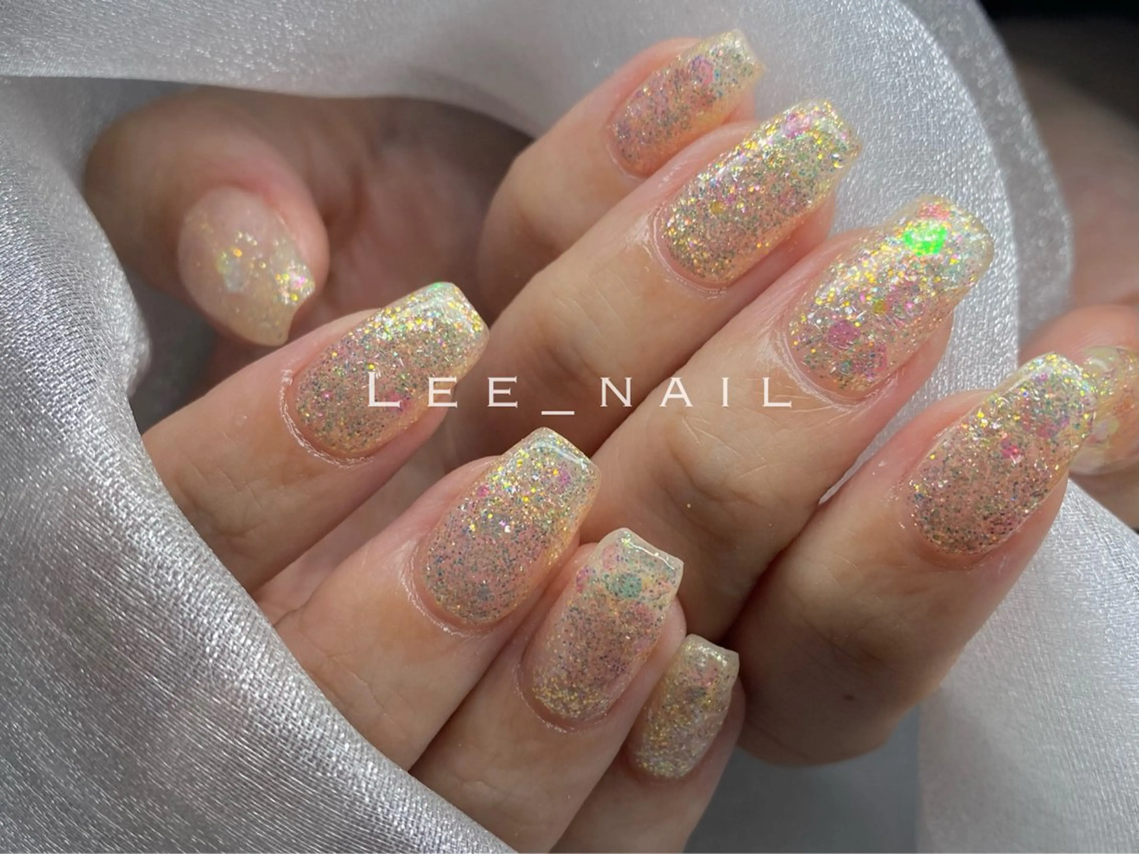 ネイル キラキラネイル ラメ(グリッター) ハンドネイル Lee_ nailのネイルデザイン