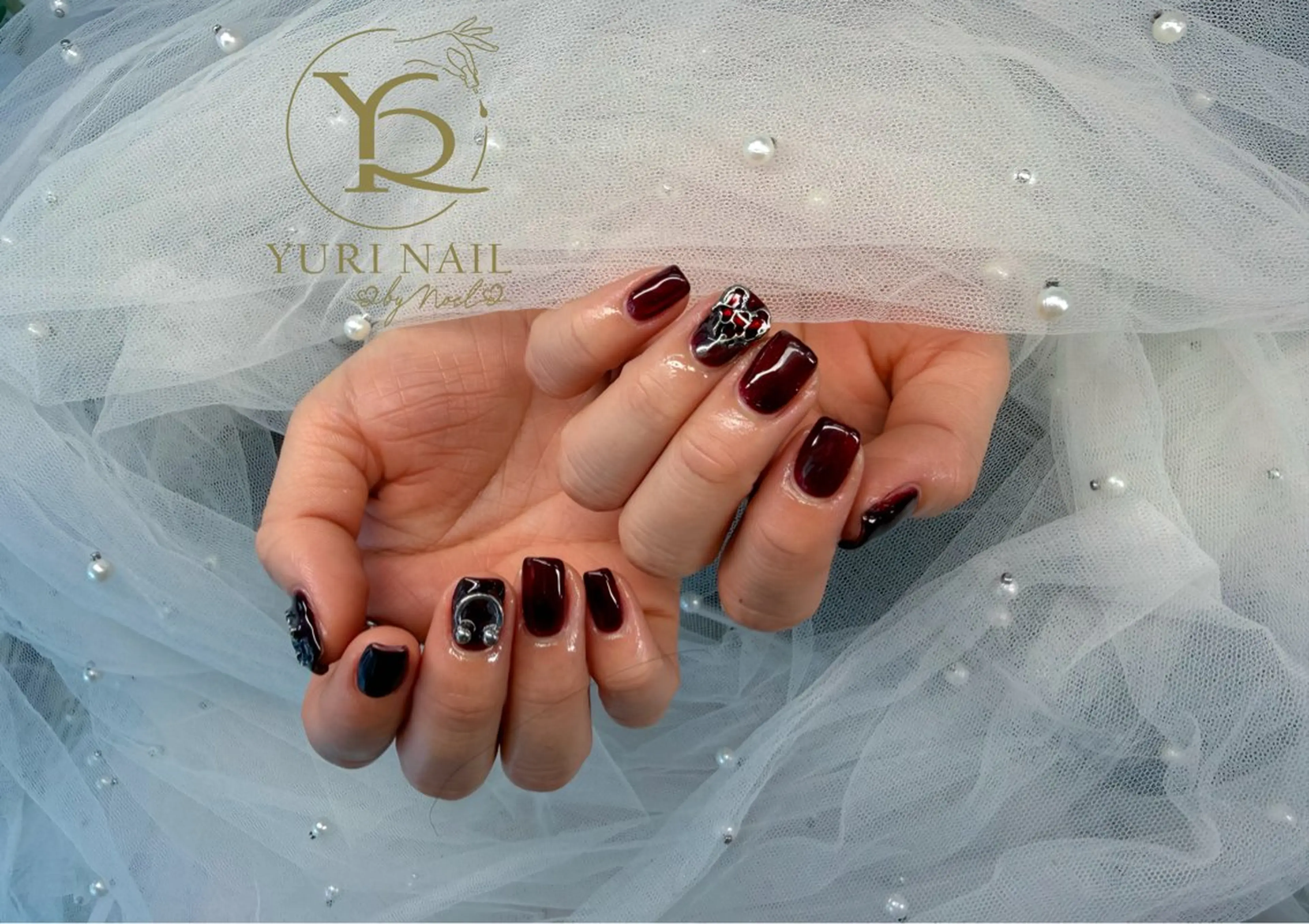 ネイル チークネイル フットネイル フレンチネイル グラデーション キラキラネイル ハンドネイル フットネイル ハンドケア YURI Nail Funabashiのネイルデザイン