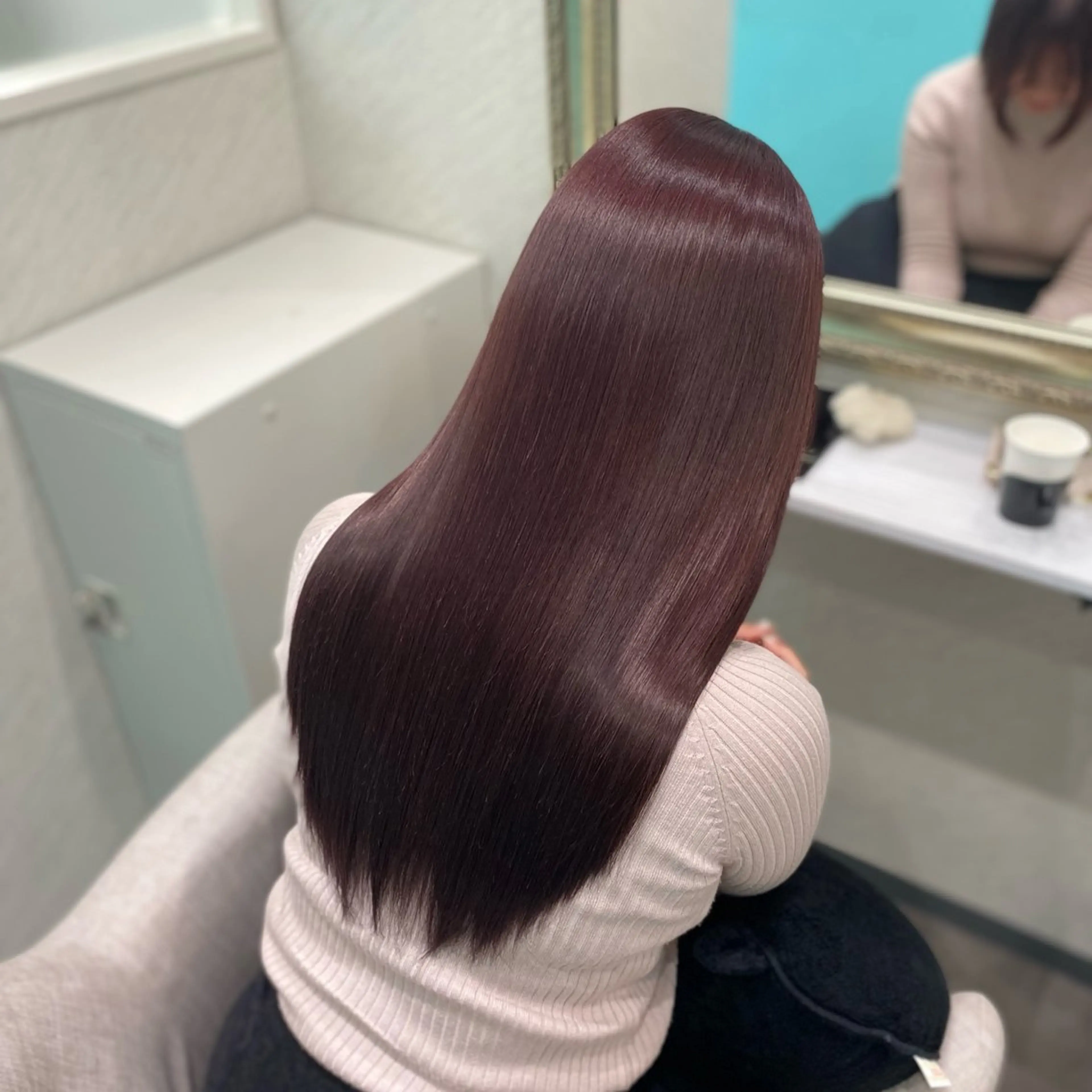 ロング 髪質改善🖤縮毛矯正 ⁡   エリナのヘアスタイル