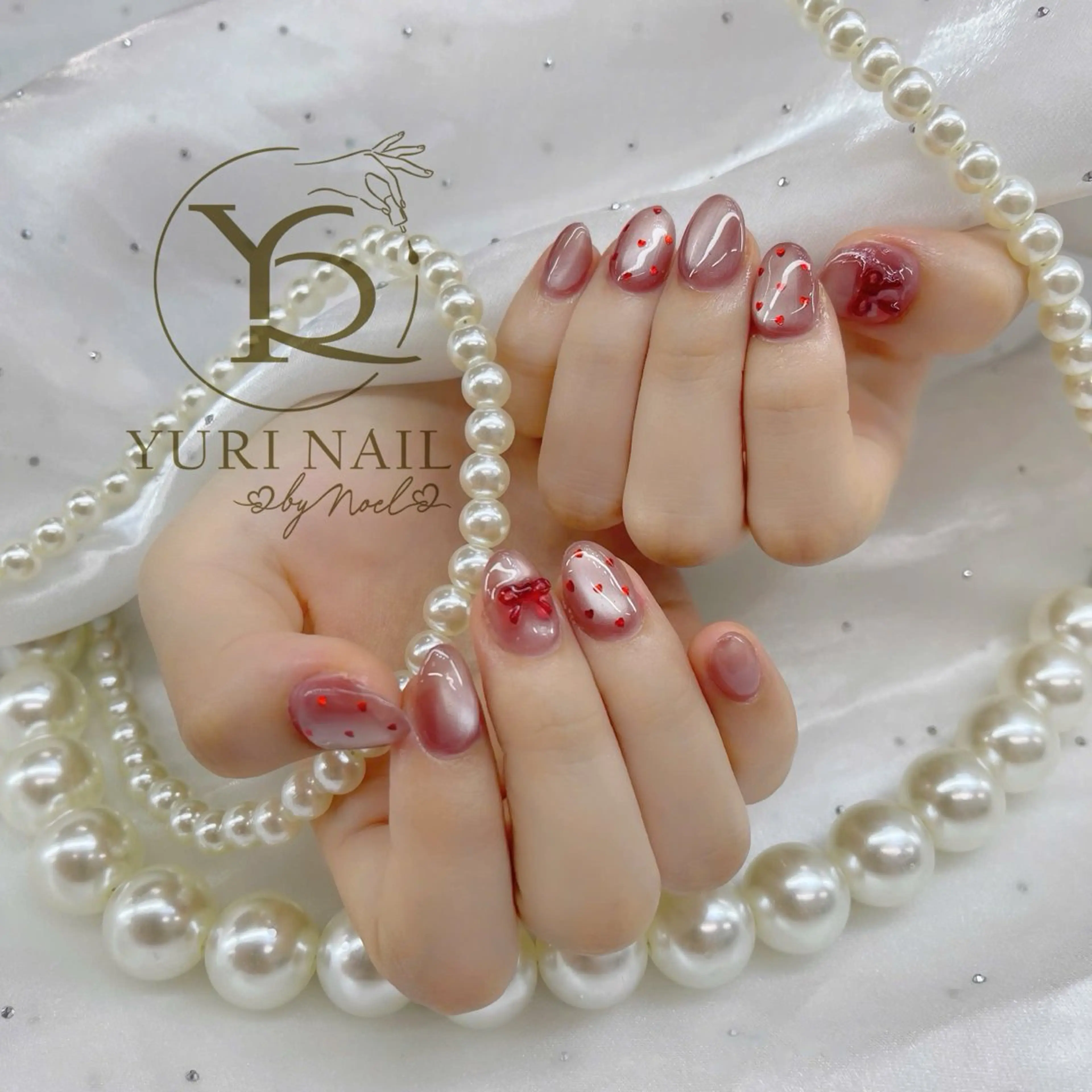 ネイル チークネイル フットネイル フレンチネイル グラデーション キラキラネイル ハンドネイル フットネイル ハンドケア YURI Nail Funabashiのネイルデザイン