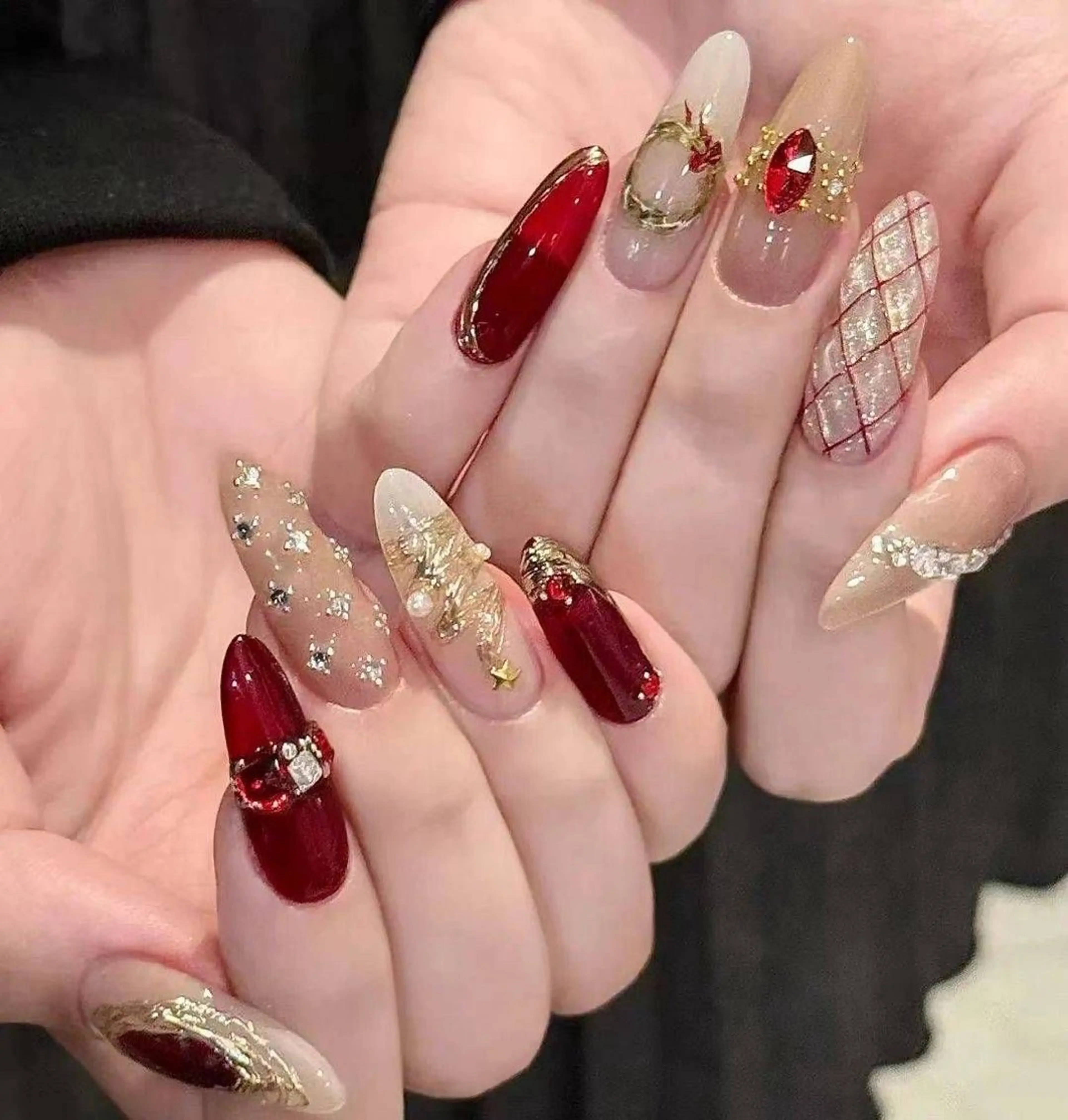 ネイル アートネイル 長さ出し ジェルネイル マグネットネイル ニュアンスネイル Kanao_ CloudyChanのネイルデザイン