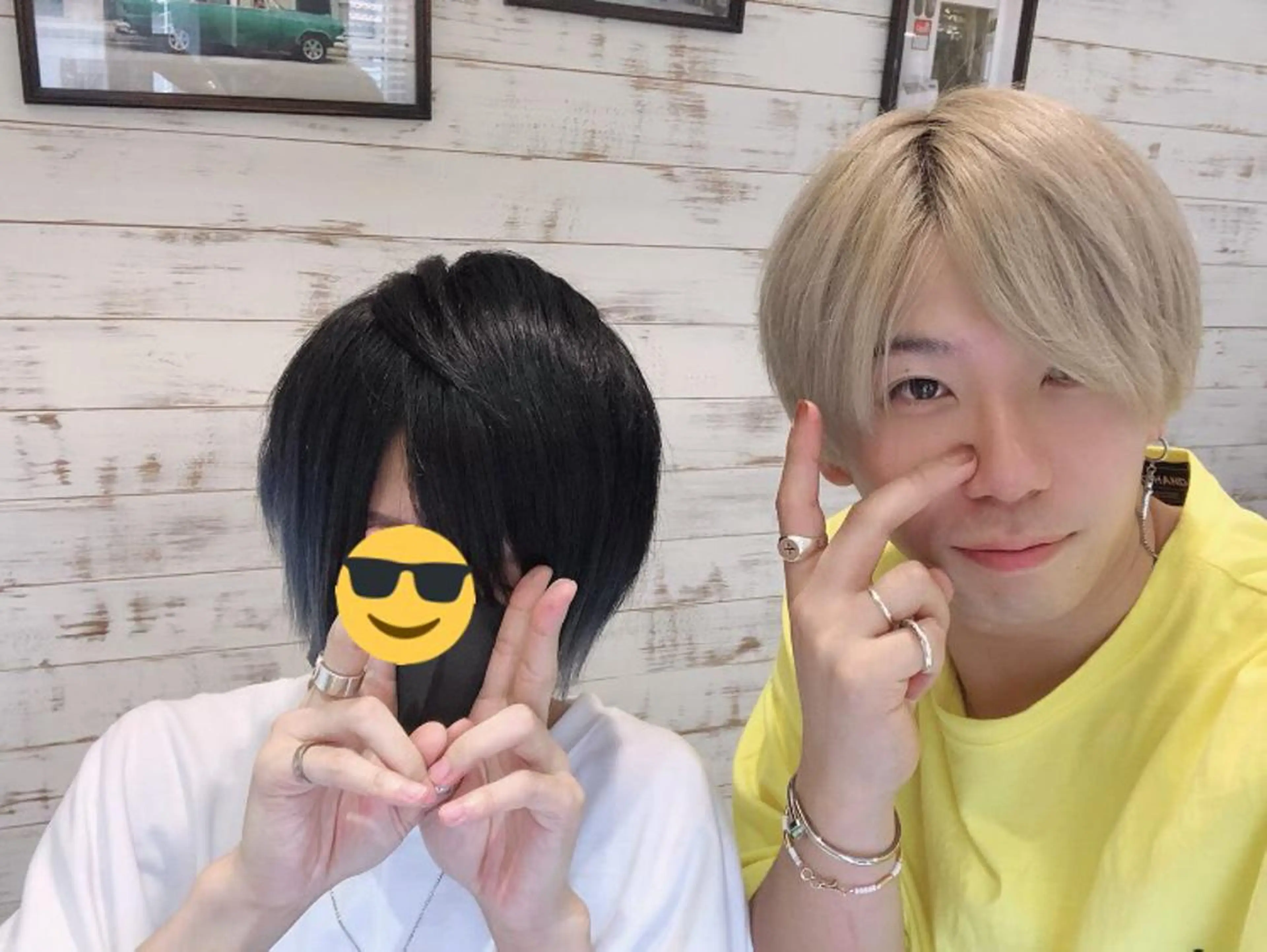 カラー メンズ ブルーカラー 韓国カラーエクステ 👑代表渡部雅己👑のヘアスタイル