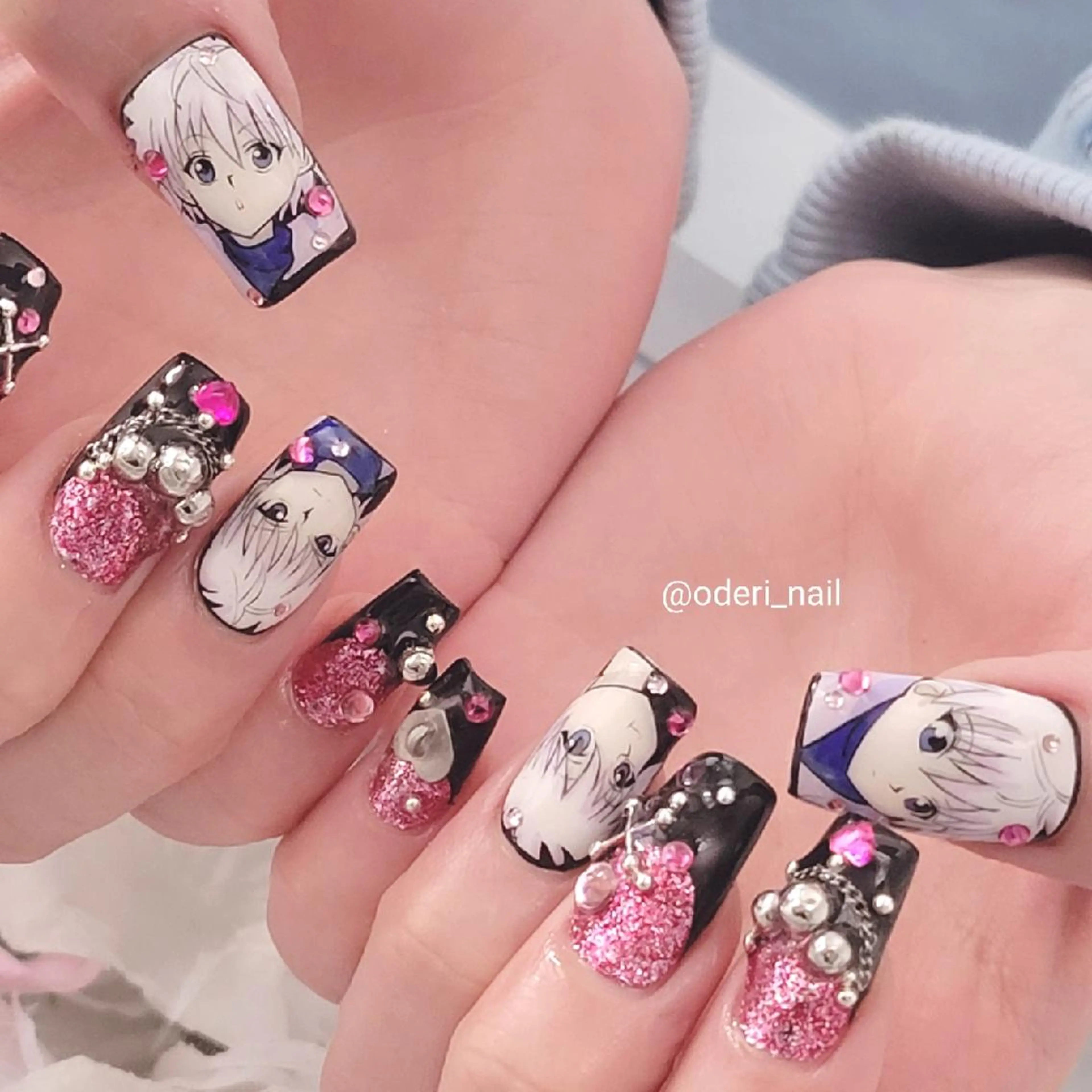 痛ネイル5本(イラスト＆3D)※10日前予約の写真