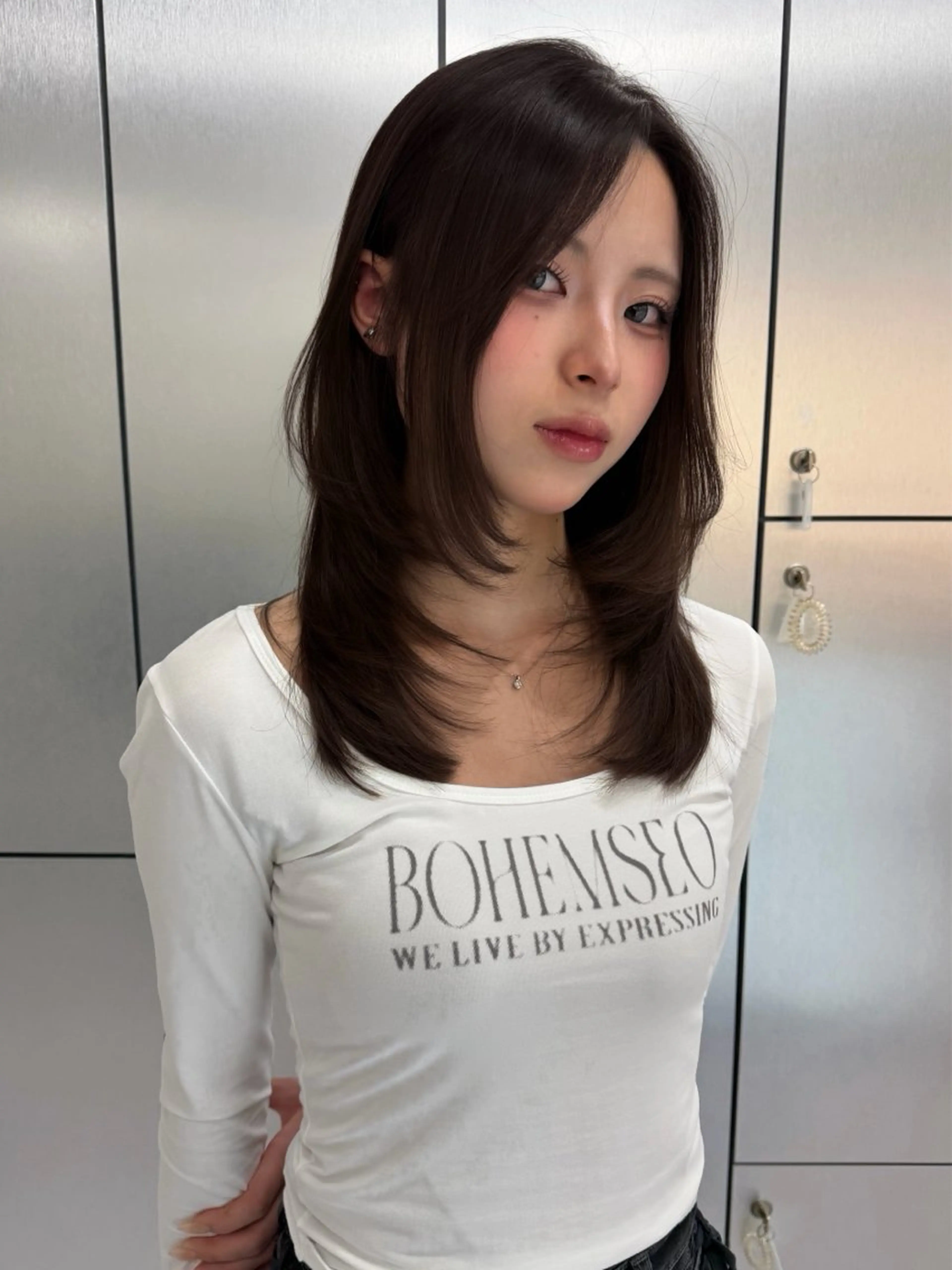 セミロング カラー カット ヘアカラー トリートメント ヘアセット Rita/髪質改善 /透明感カラーのヘアスタイル