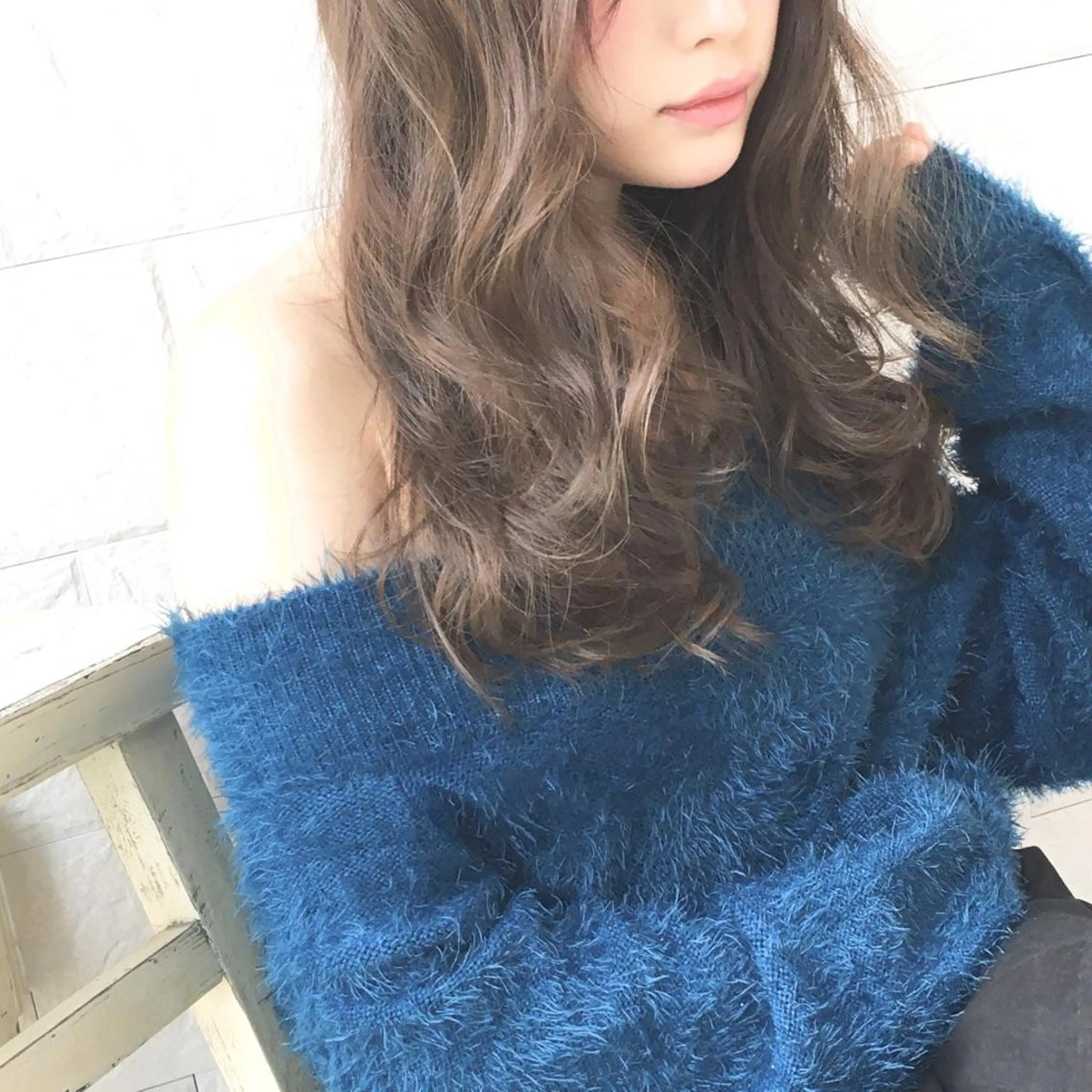 ロング カラー パーマ ヘアアレンジ ◆感動口コミ/最小顔 理論カット◆森口 峻のヘアスタイル