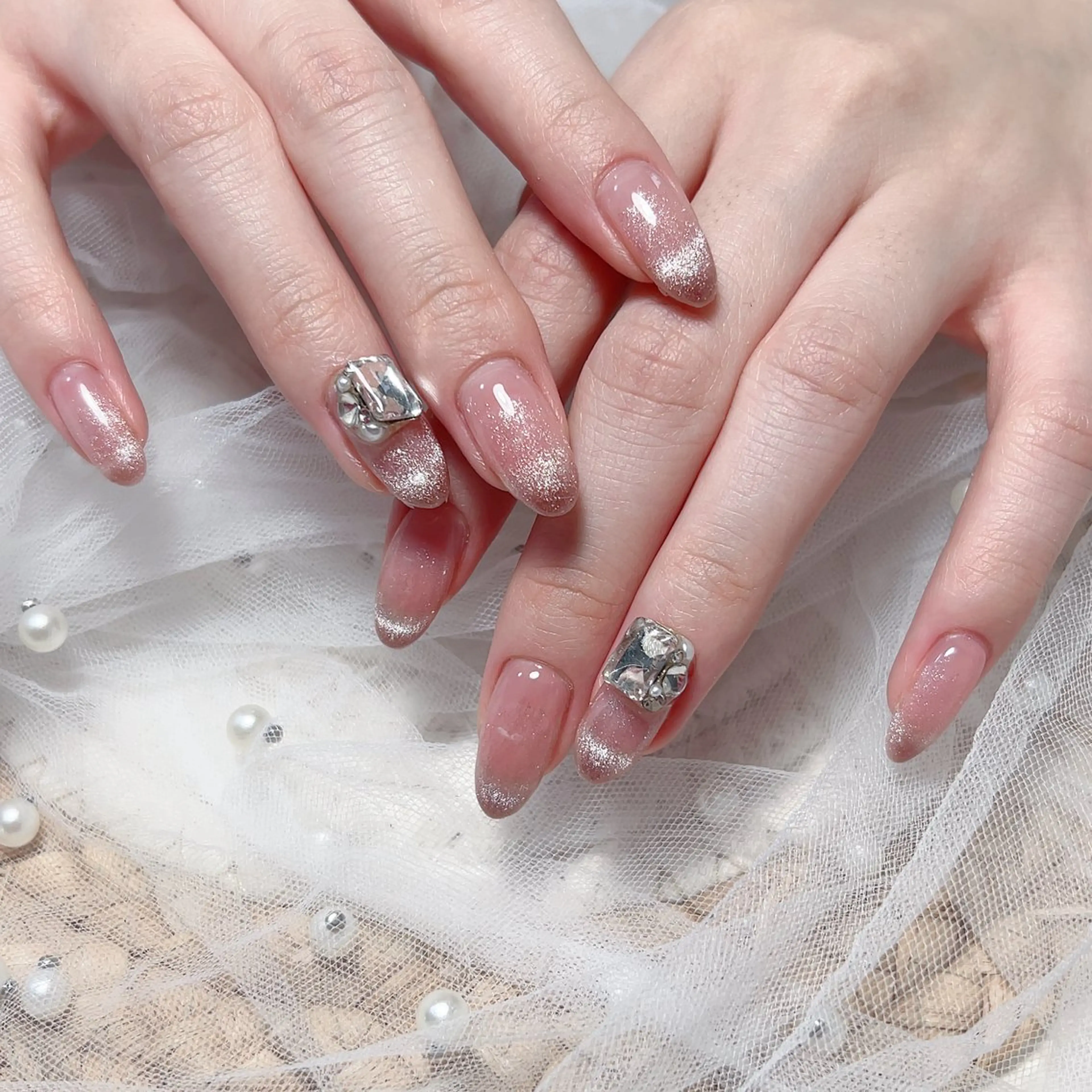 ネイル ハンドネイル M🌷nail 長さだし専門店のネイルデザイン