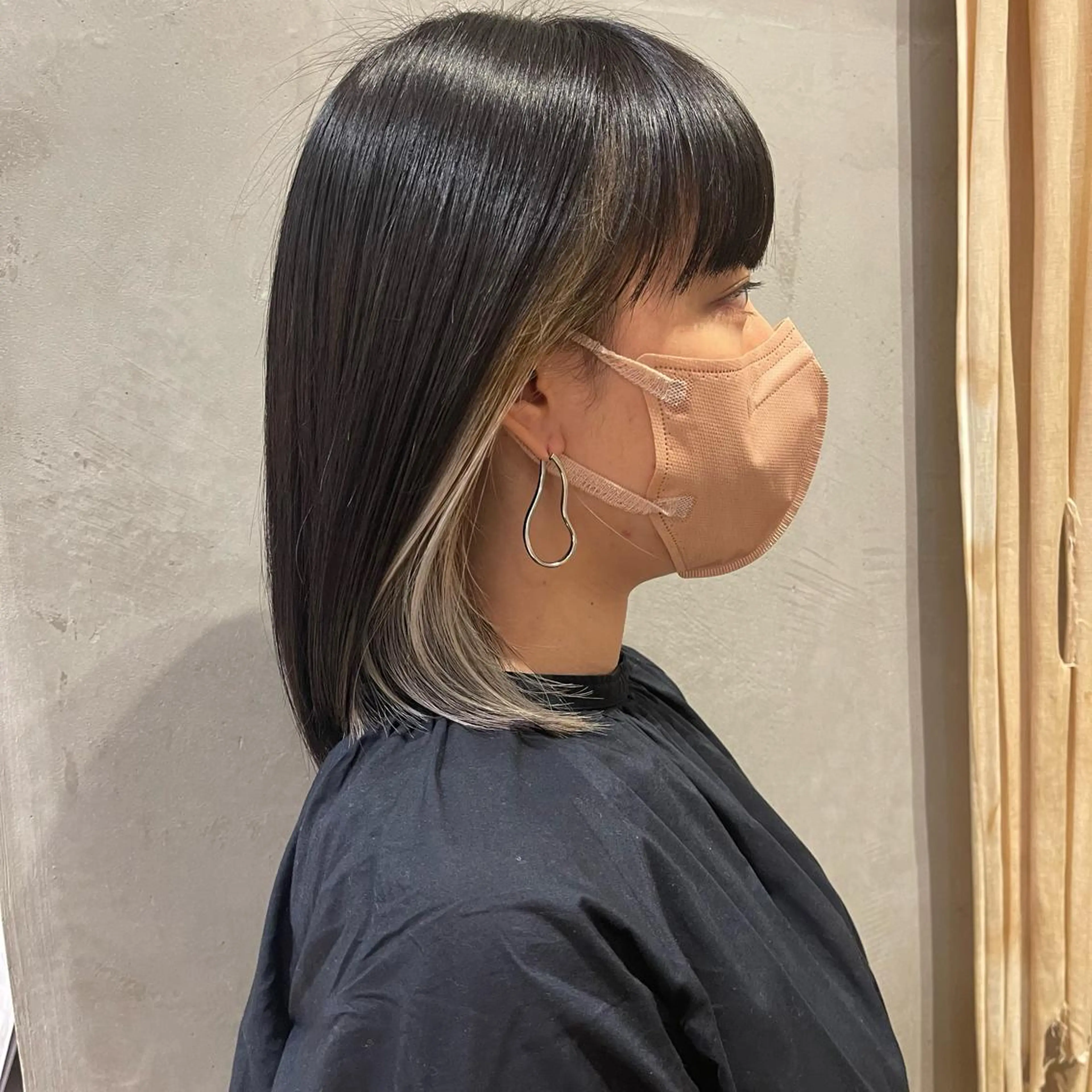 ミディアム カラー パーマ ヘアアレンジ 高井瑠華🌼 ストカールカット特化のヘアスタイル