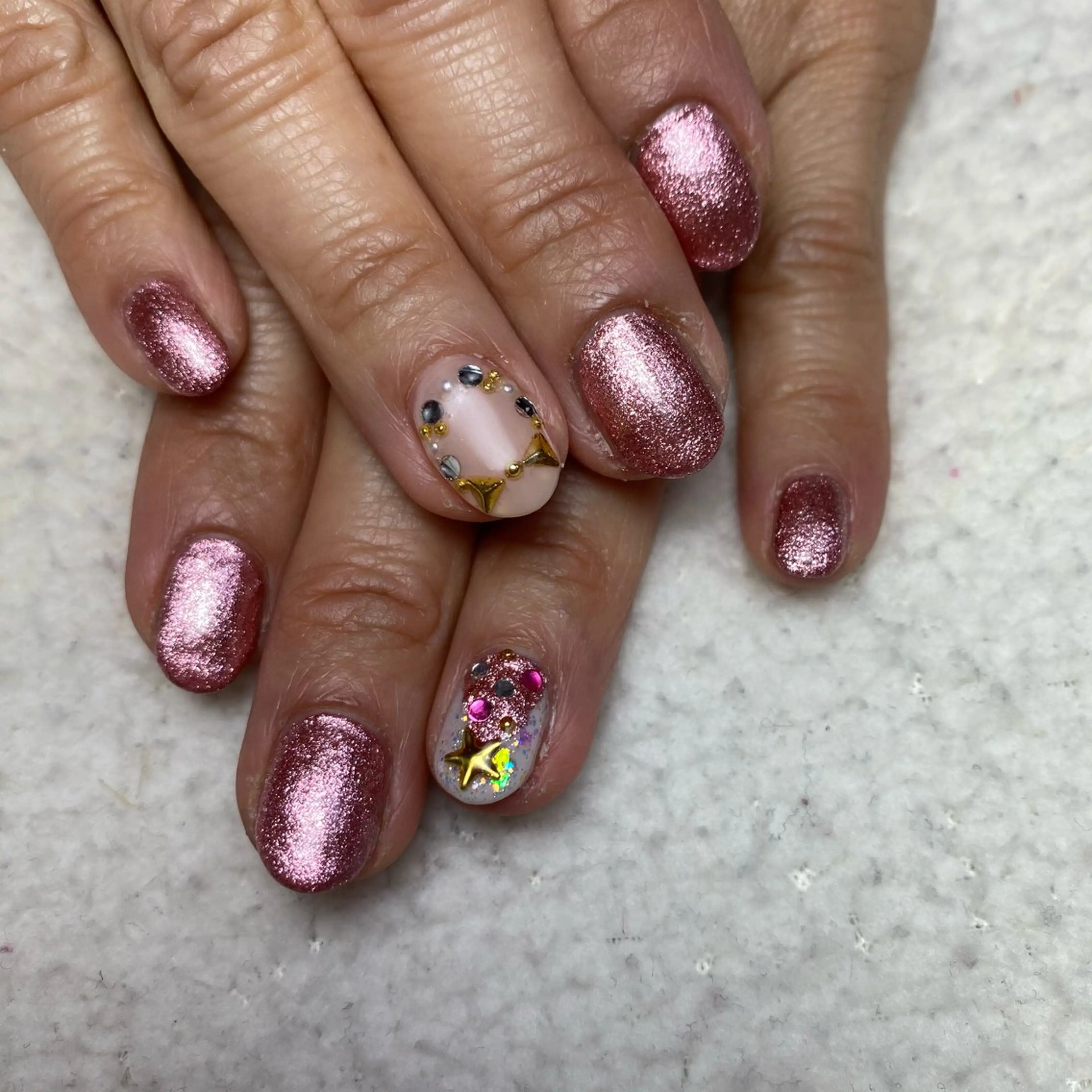 ネイル 冬ネイル クリスマス ハンドネイル COCO +のエステ・リラクイメージ