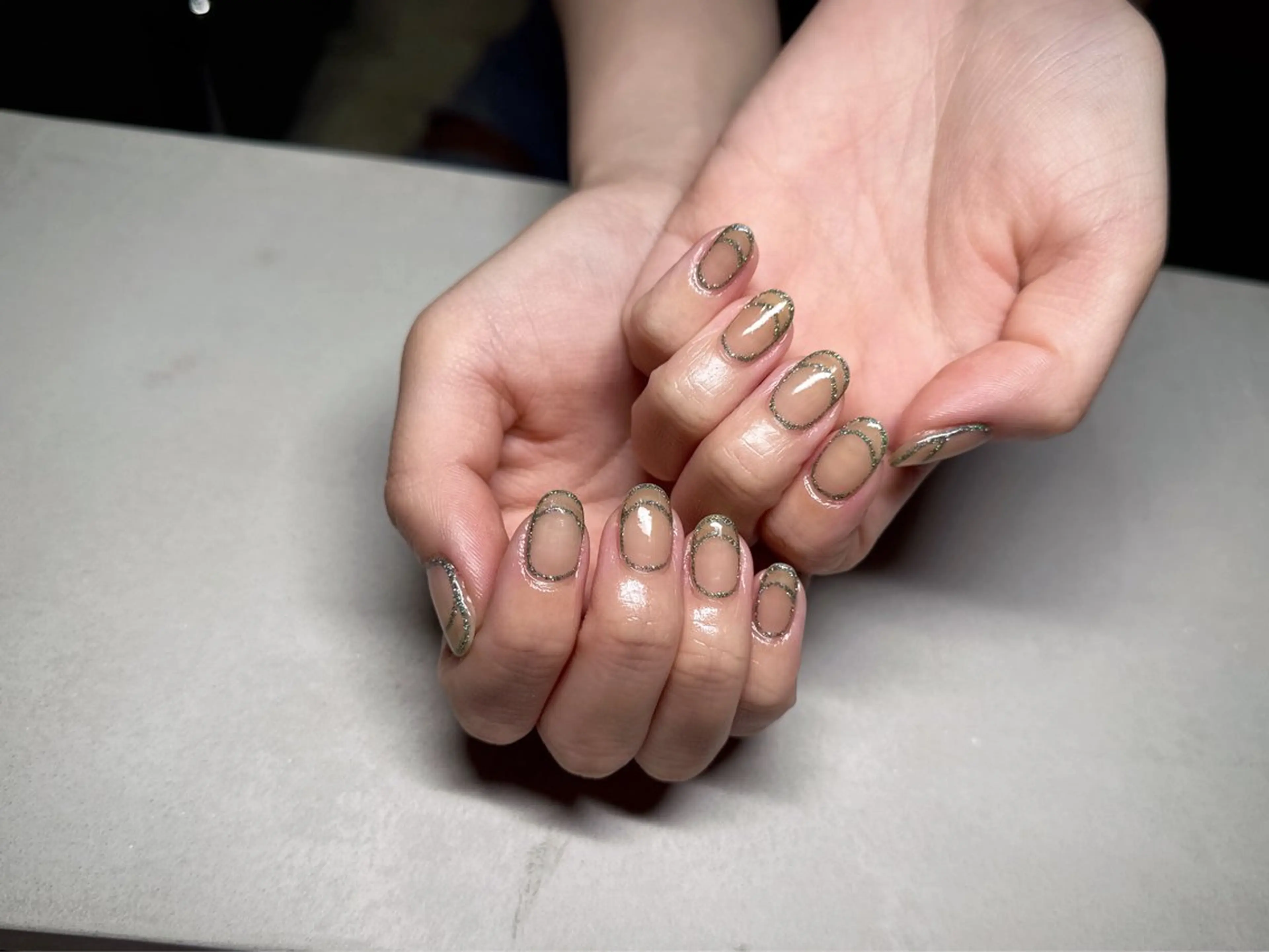 ネイル フラッシュネイル フレンチネイル シンプルネイル num-fi Aiのネイルデザイン