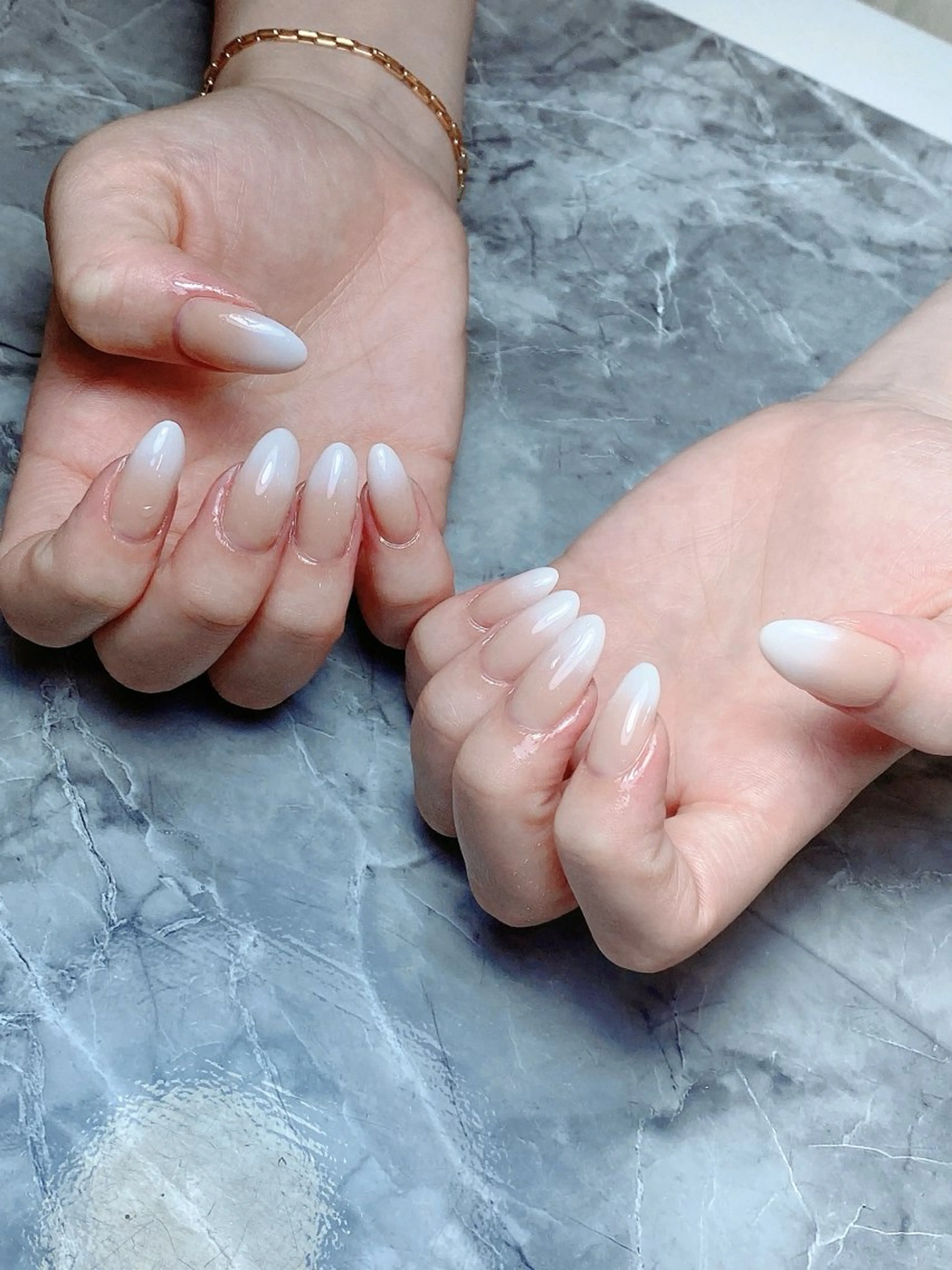 ネイル チークネイル 長さ出し フットネイル フレンチネイル ジェルネイル Han Evelynのネイルデザイン