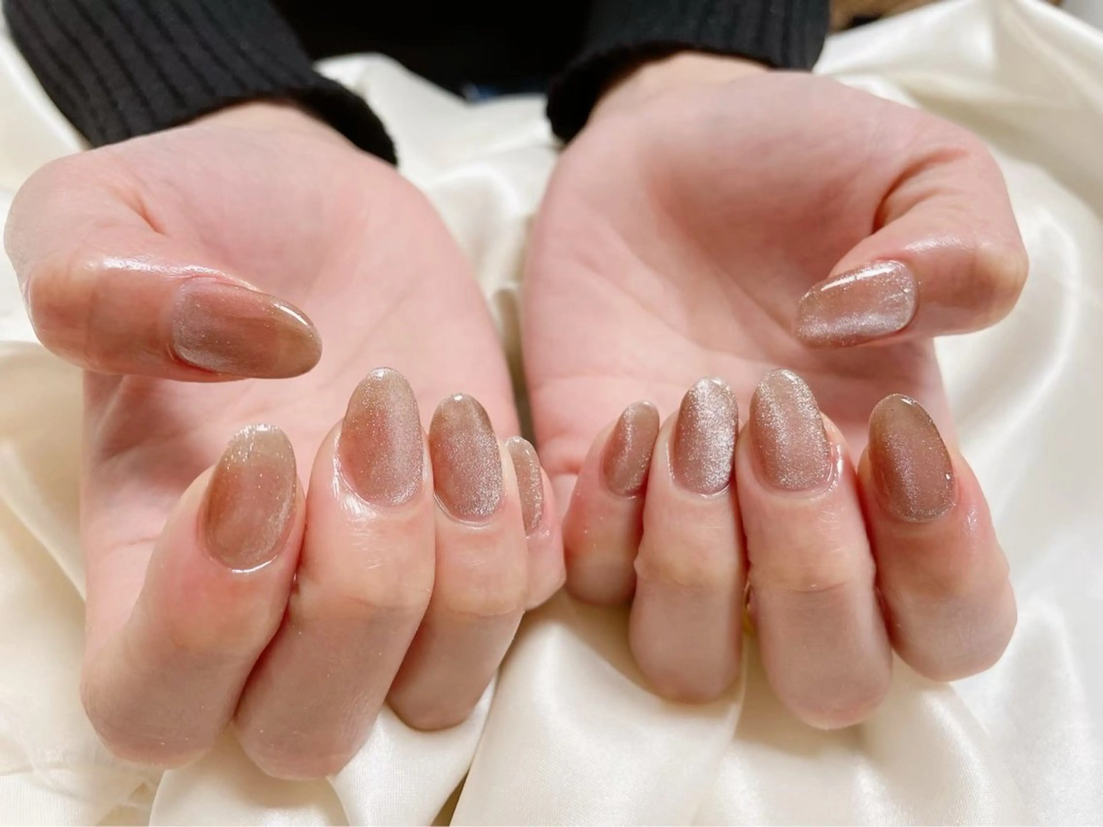 ネイル オーロラネイル フットネイル フレンチネイル ジェルネイル ハート ハンドネイル kikinail 溝の口のネイルデザイン