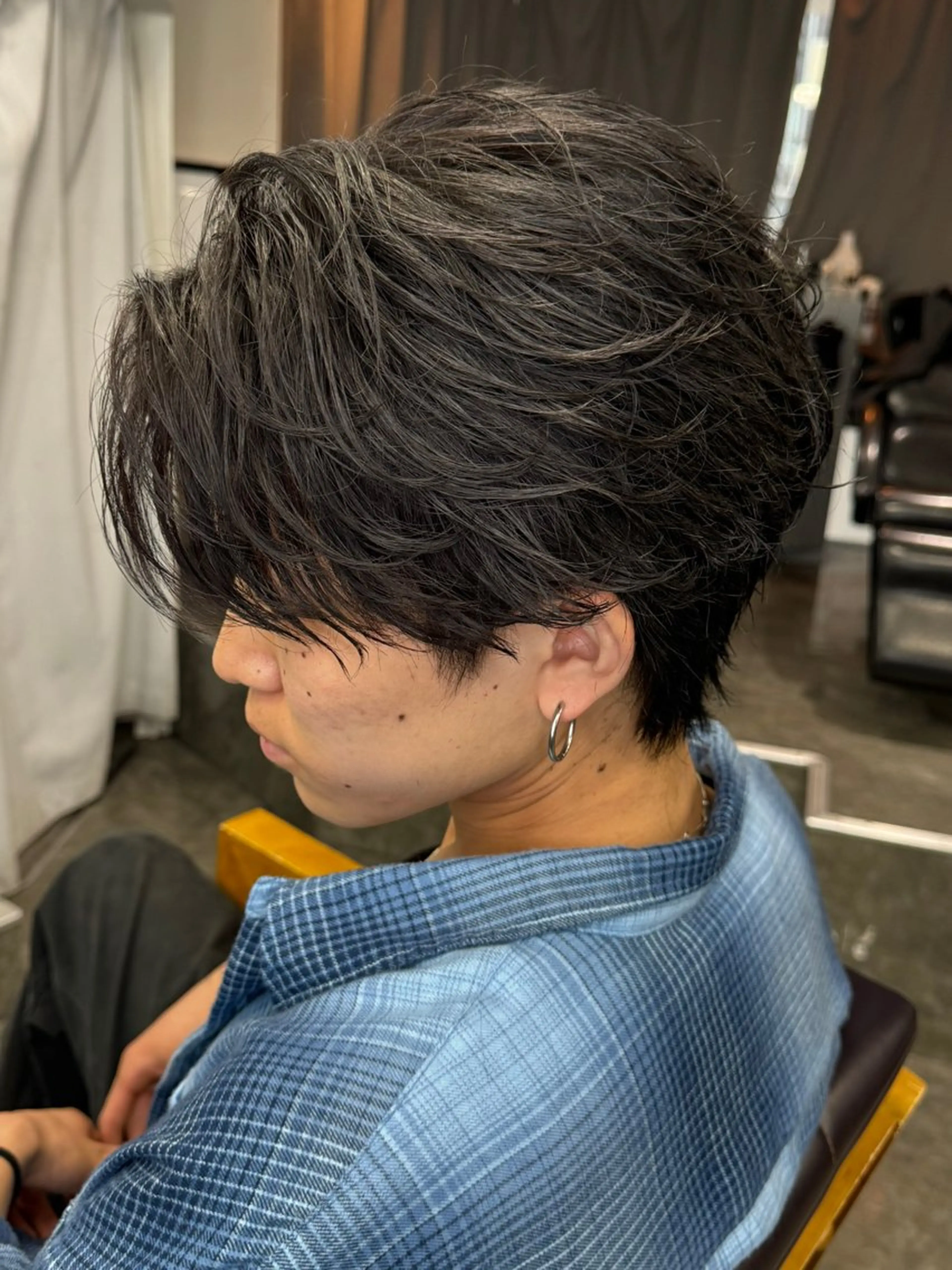 パーマ メンズ カット パーマ ニュアンス/シャドウ /韓国系/梅田茶屋町のヘアスタイル