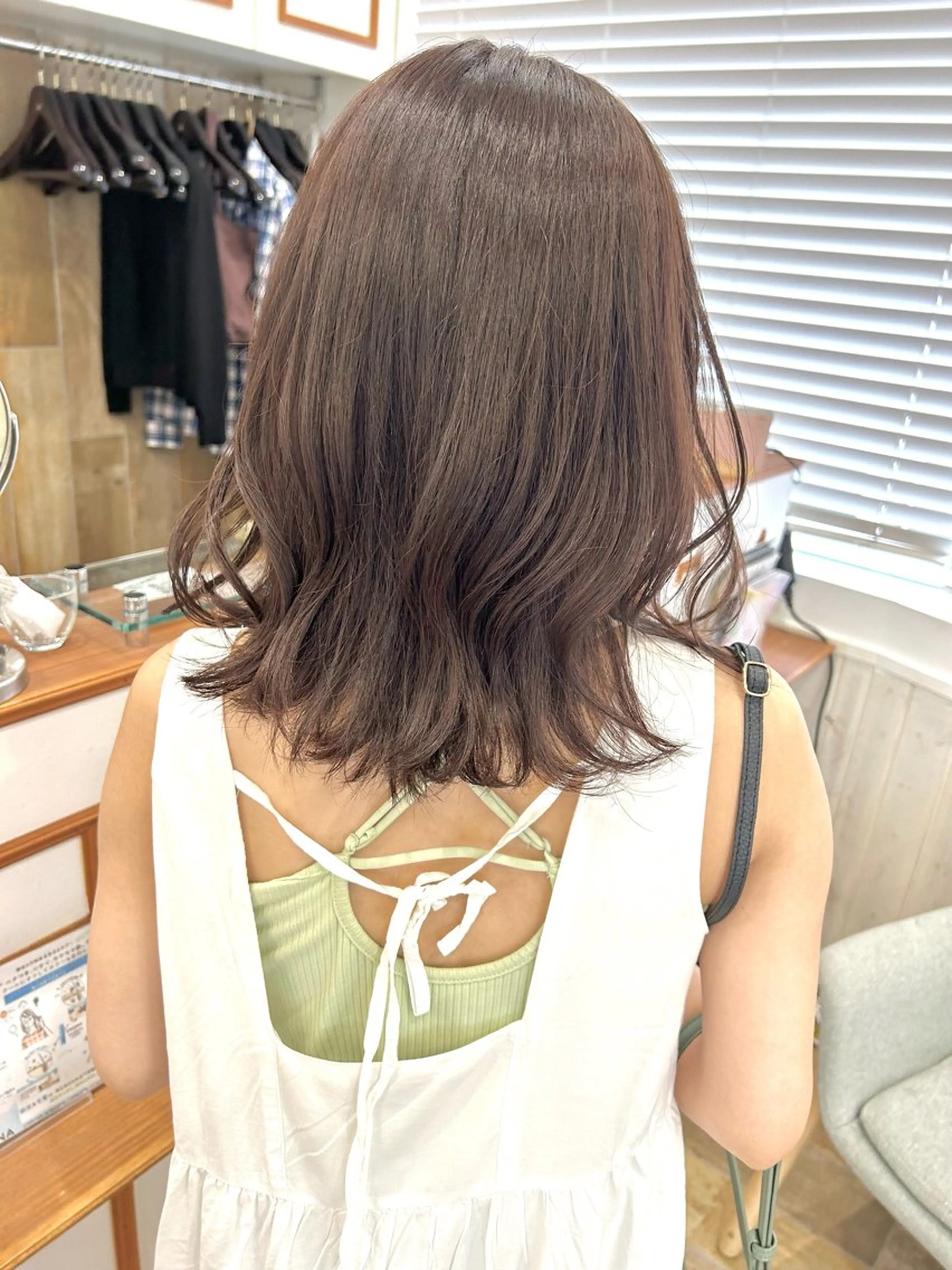 ショート カラー ヘアカラー トリートメント ぱつっとボブ/ 小野あかねのヘアスタイル