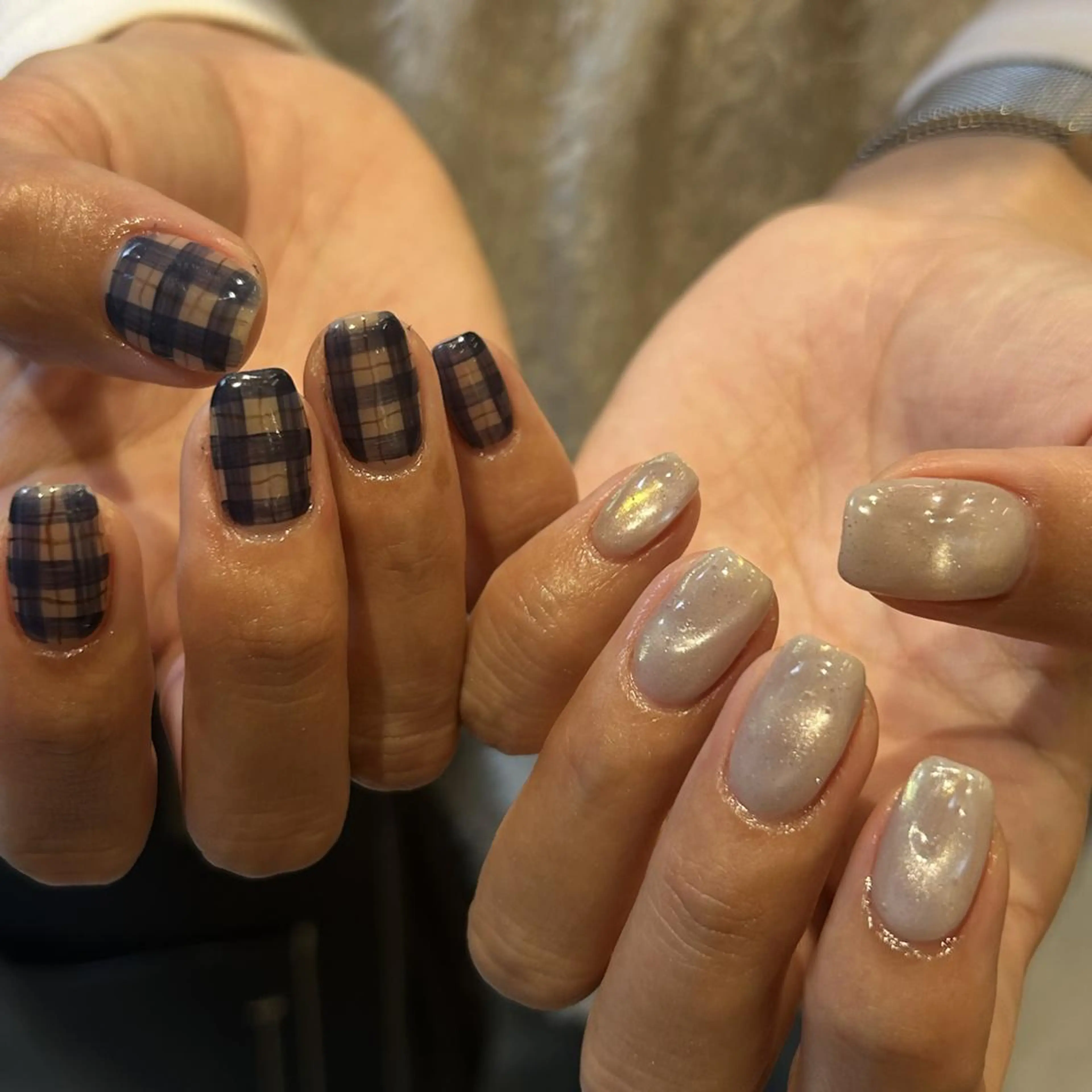 ネイル オーロラネイル ジェルネイル 氷ネイル・うるうるネイル 韓国ネイル ミラーネイル ハンドネイル nails TOKYOのネイルデザイン