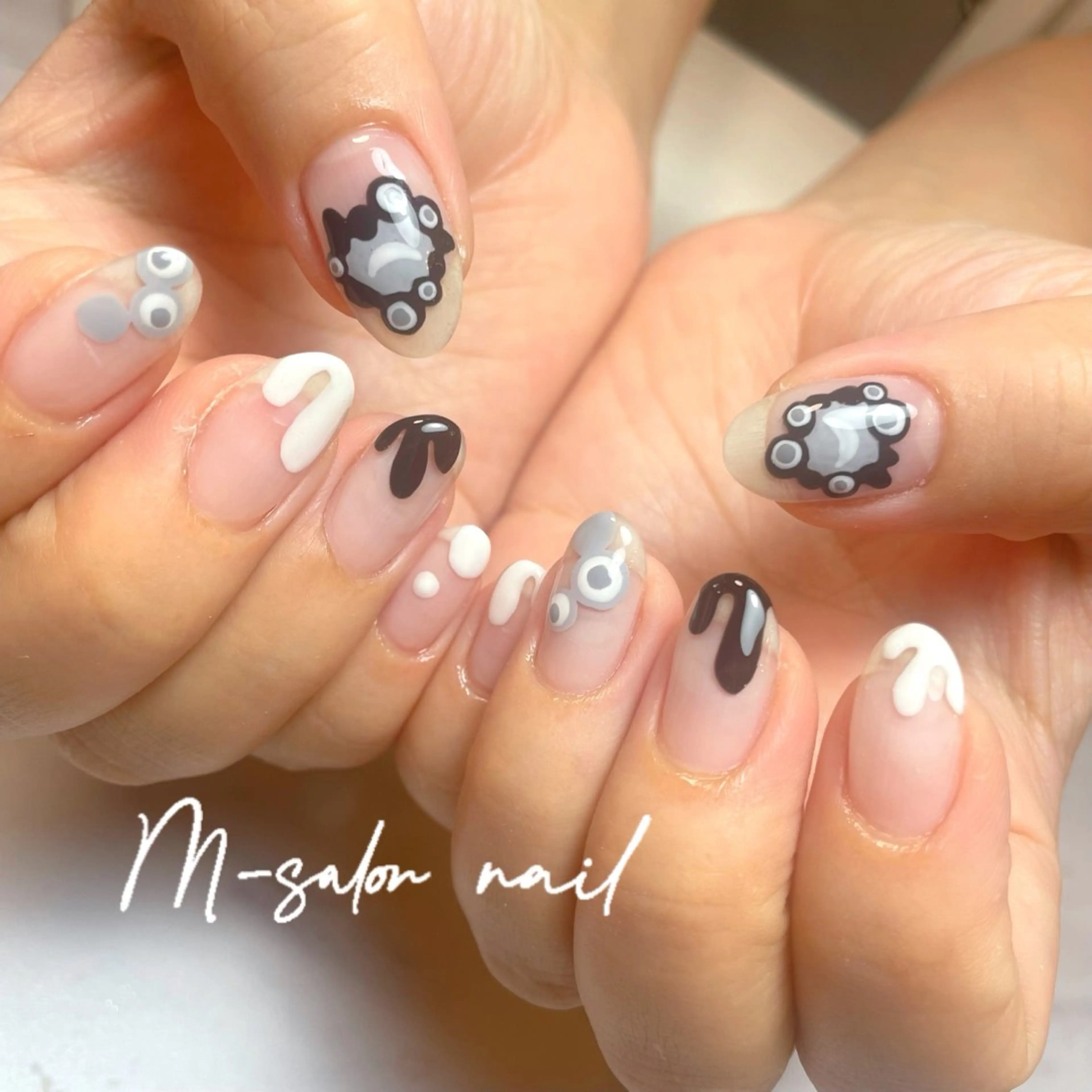 ネイル ハンドネイル 韓国/網紅/パーツ M-salonのネイルデザイン