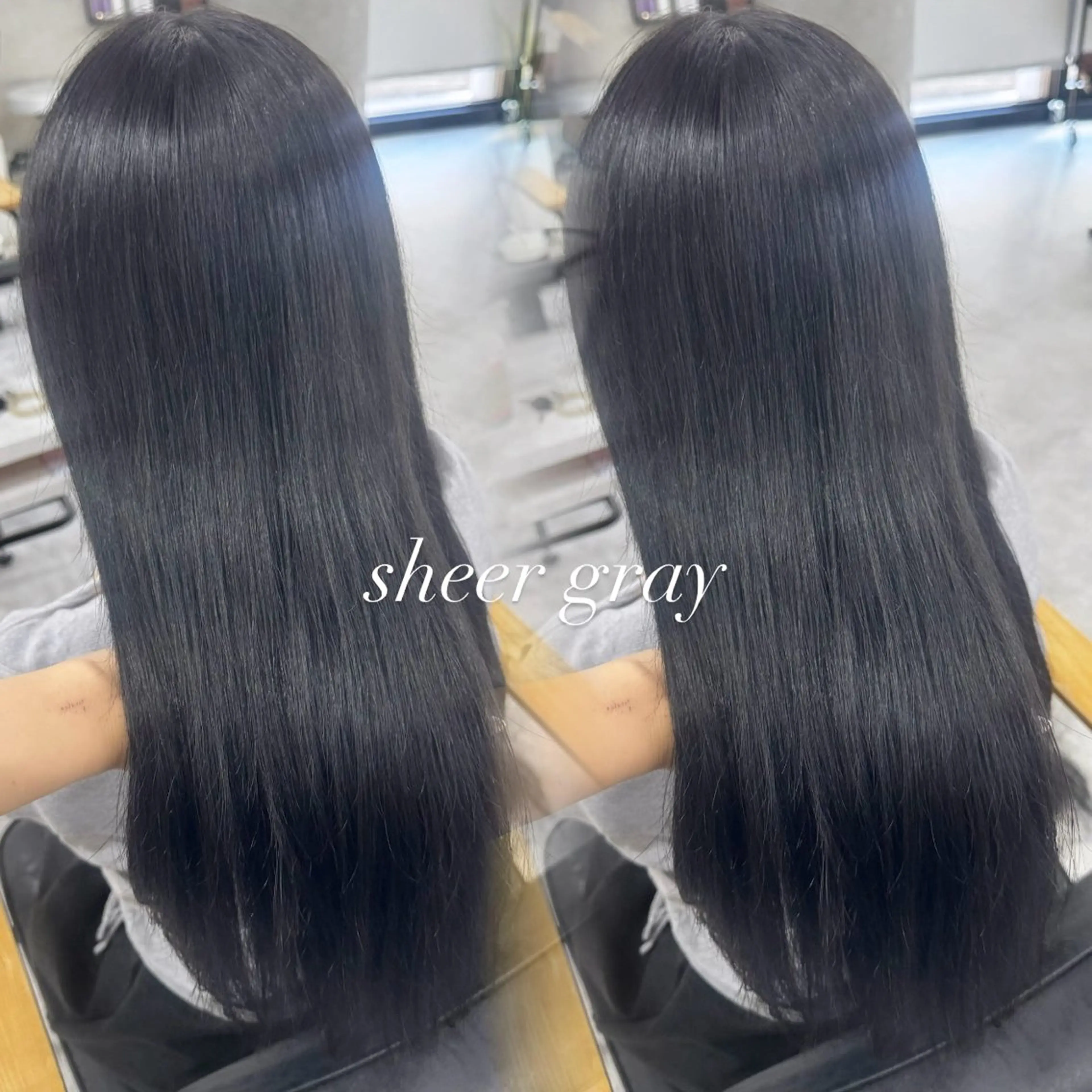 ロング カラー アッシュ アッシュブラウン ベージュカラー 黒髪 ブリーチ カット ヘアカラー トリートメント 赤み無し柔らかカラー 【梅田】madokaのヘアスタイル