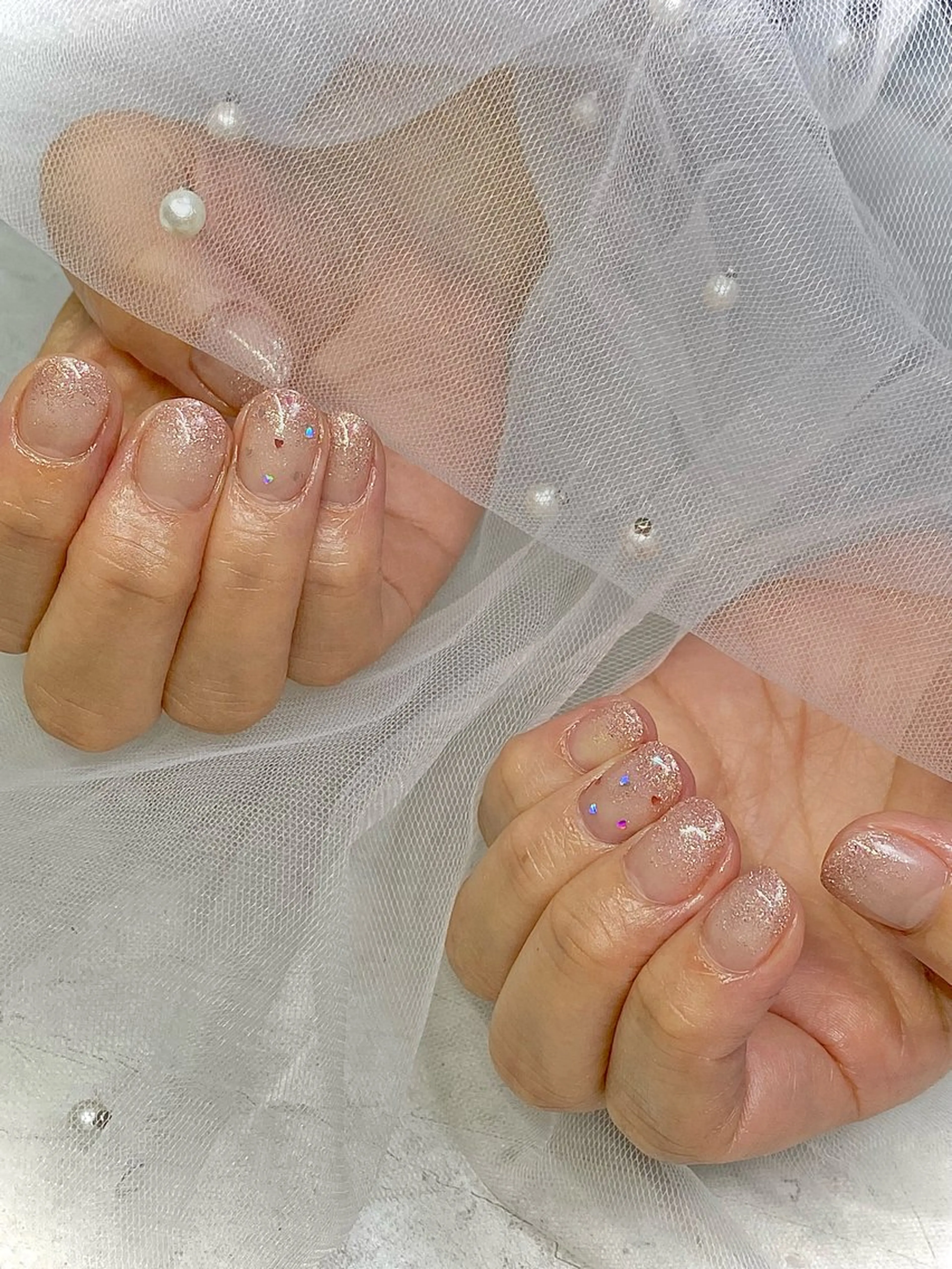 ネイル グラデーション ラメ(グリッター) ラメグラデーション ✨AiNail💅 ✨高幡不動NEW ✨のネイルデザイン