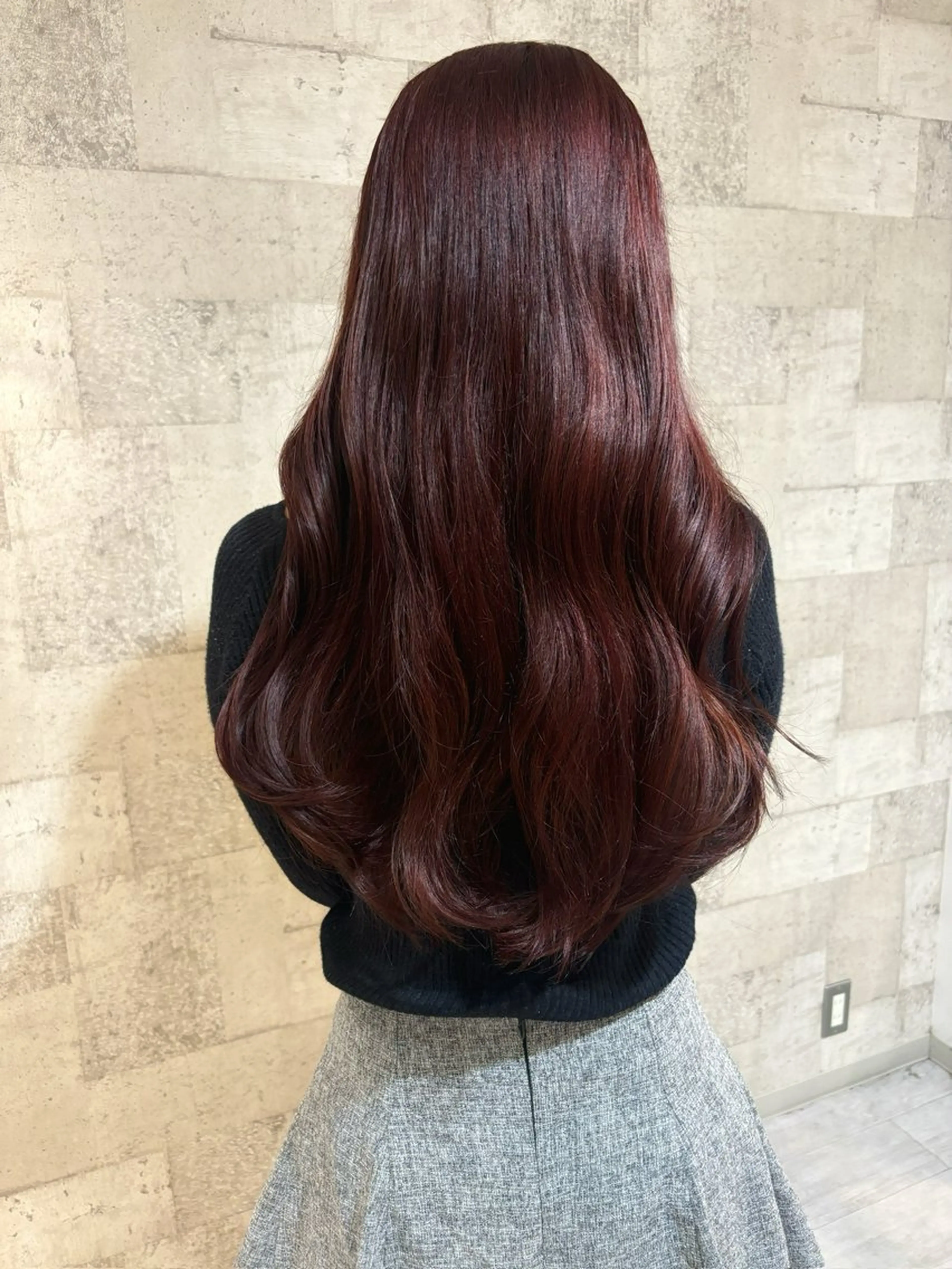 ロング カット ヘアカラー トリートメント 菅野 凪紗のヘアスタイル