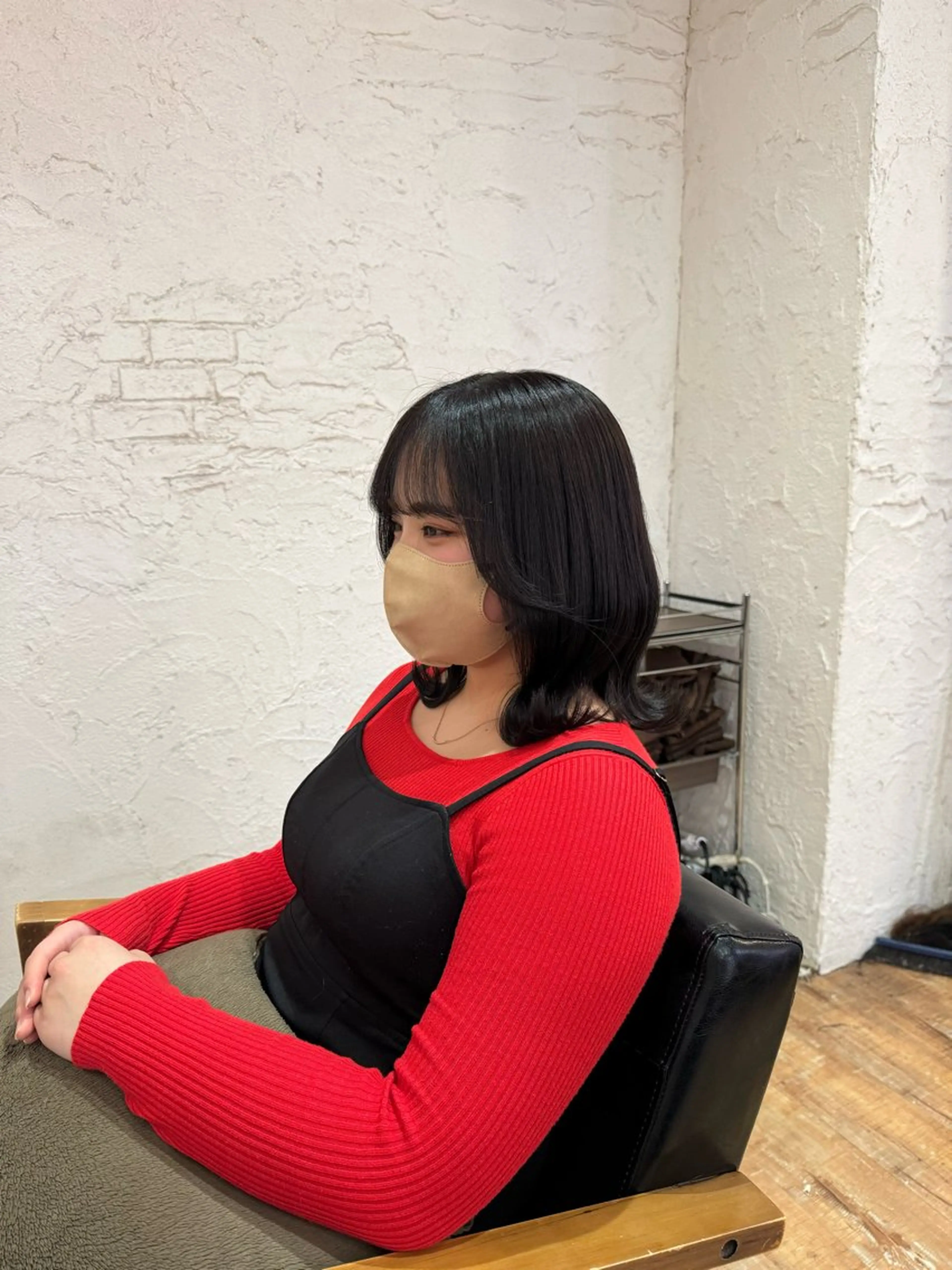 ミディアム カラー ダークグレー ダークグレージュ グレージュ ヘアカラー 遠藤 彩美/暖色系カラーのヘアスタイル