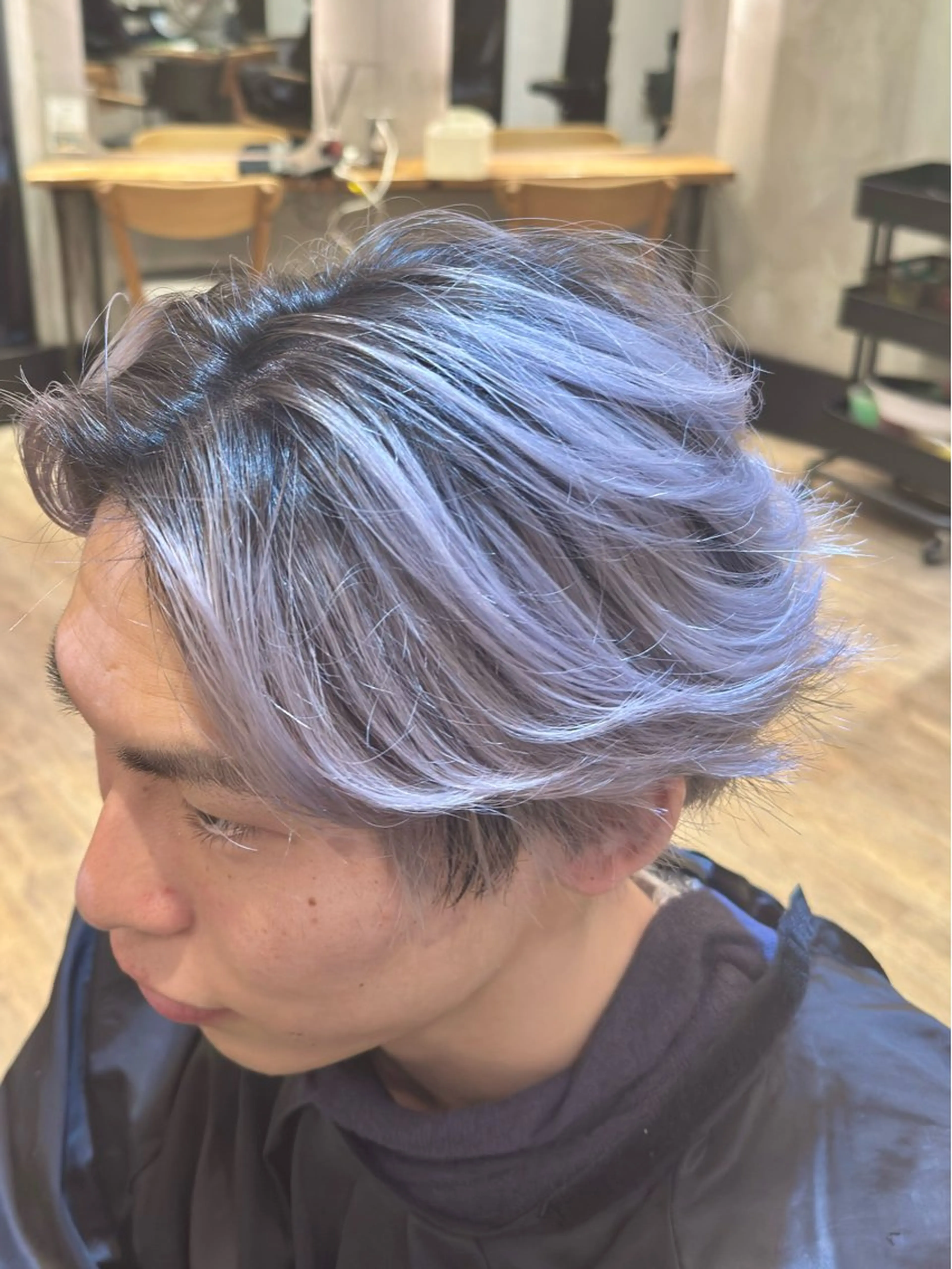 メンズ ヘアカラー 立川/レイヤー/ 髪質改善/ 西川翔真のヘアスタイル