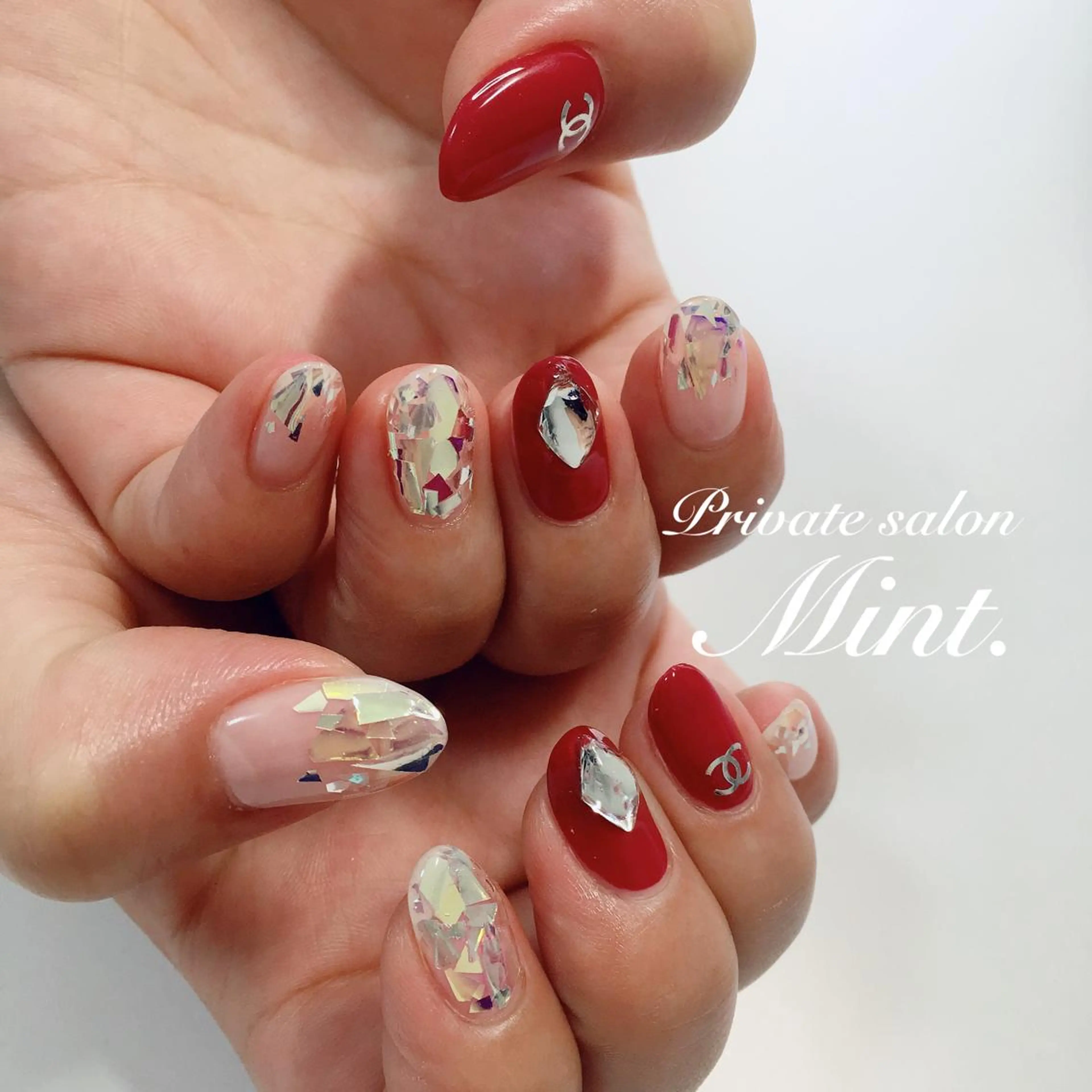 ミディアム ネイル ジェルネイル ハンドネイル Mint. nailのネイルデザイン
