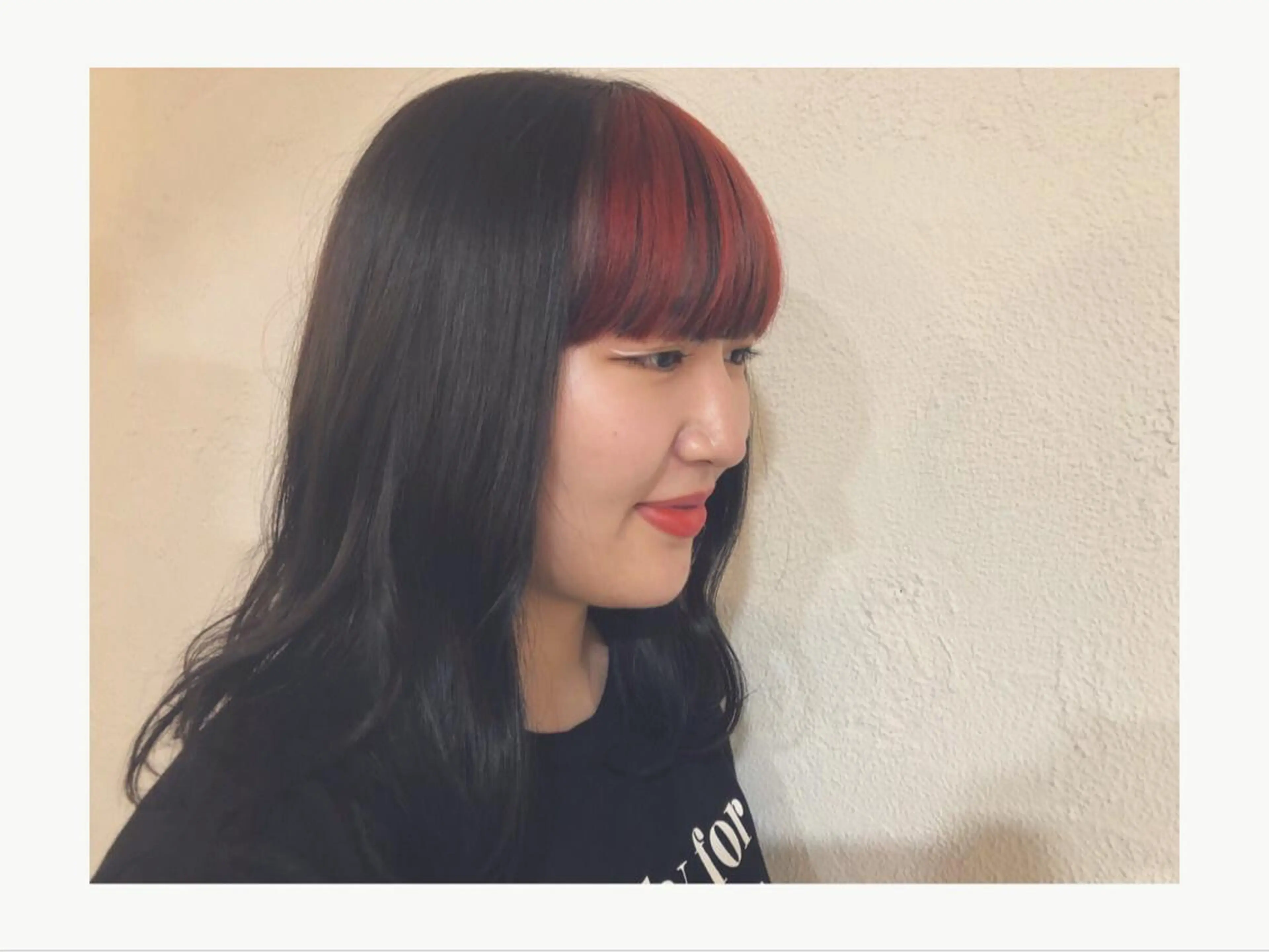 セミロング カラー ブリーチ オレンジ パ ルのヘアスタイル