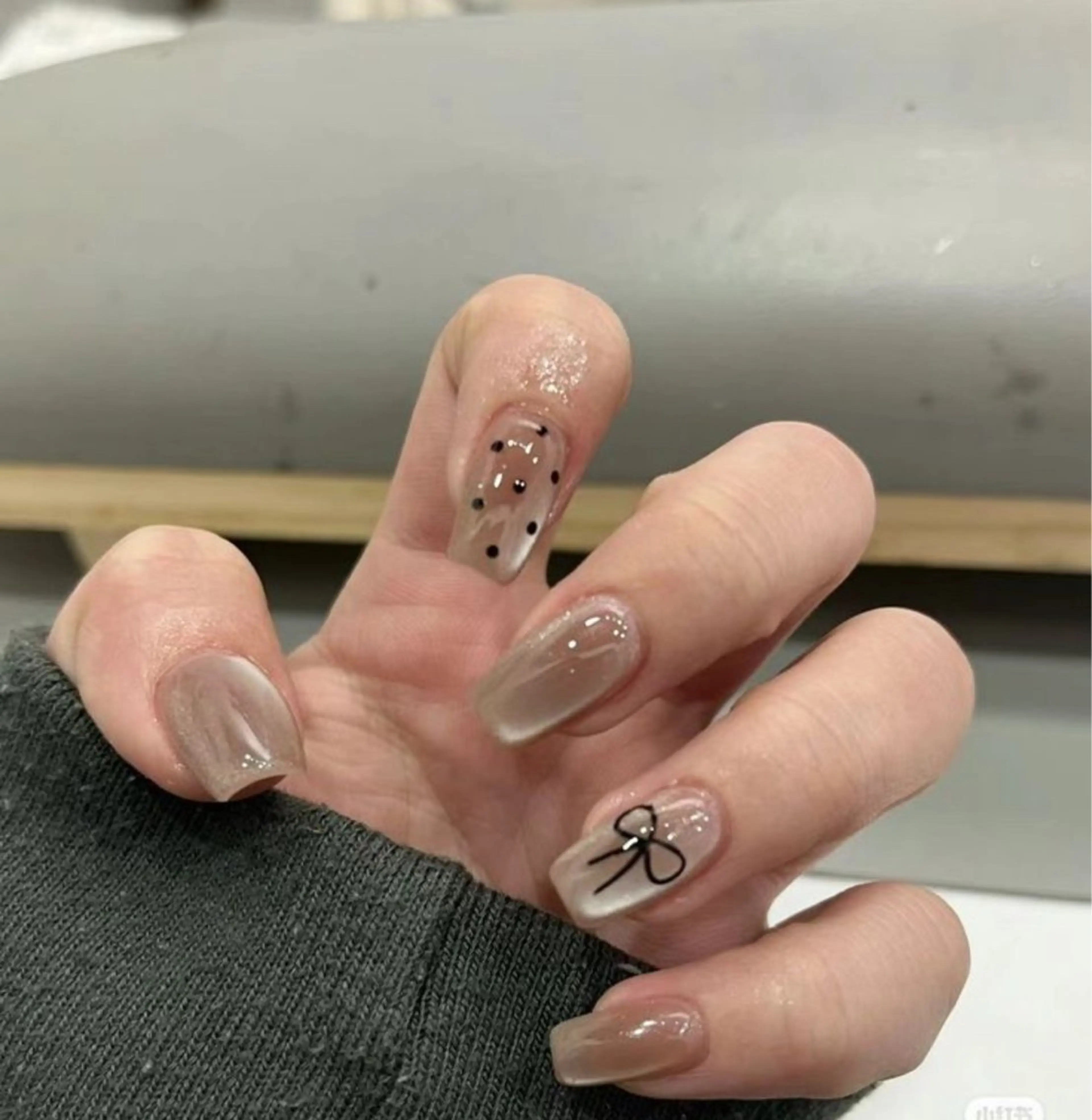 ネイル マグネットネイル シンプルネイル Gemini nail.Yukiのネイルデザイン
