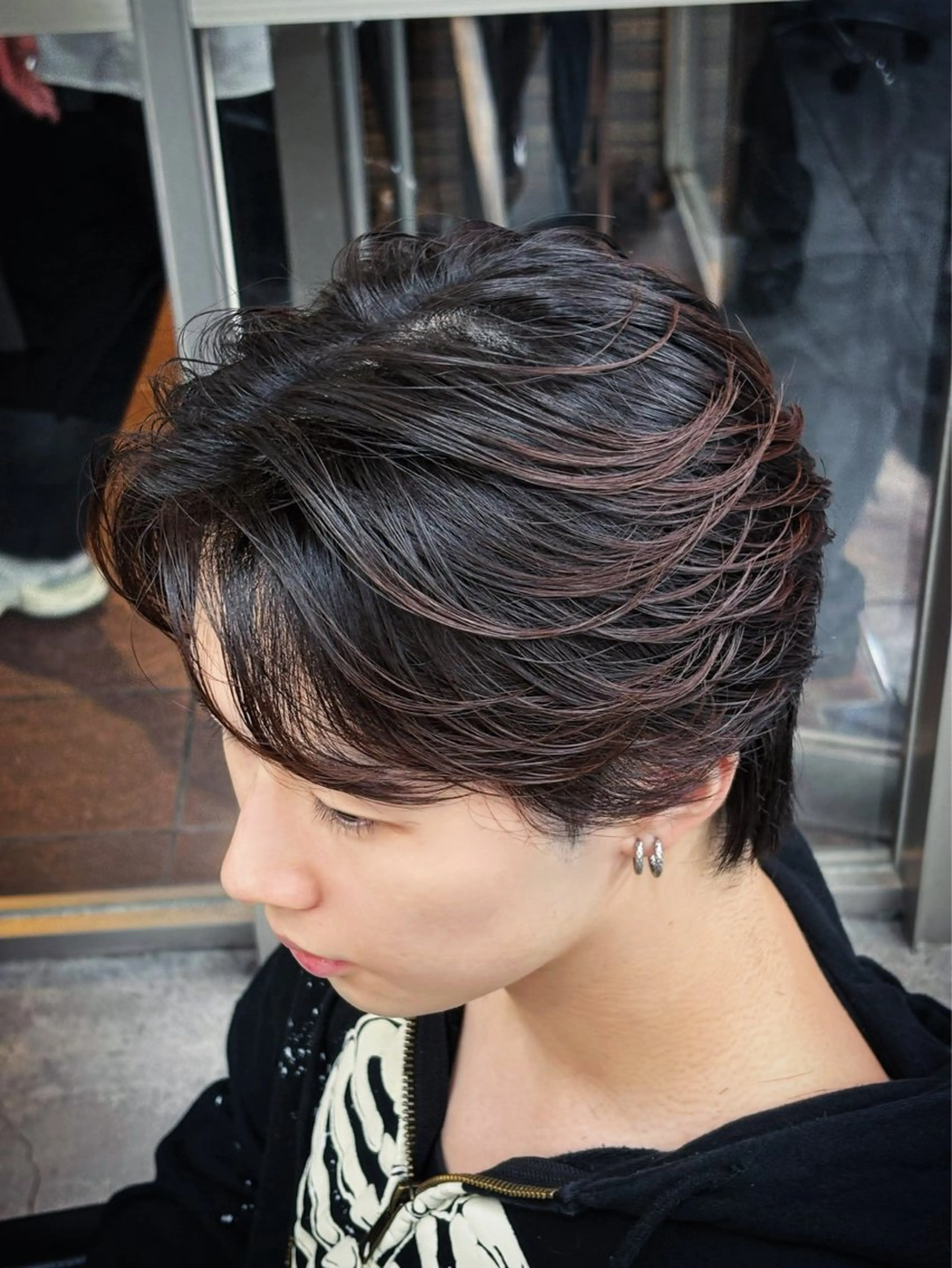 ミディアム カラー パーマ メンズ カット パーマ トリートメント ヘアセット メンズパーマ特化 🔥韓国ヘア職人🔥のヘアスタイル