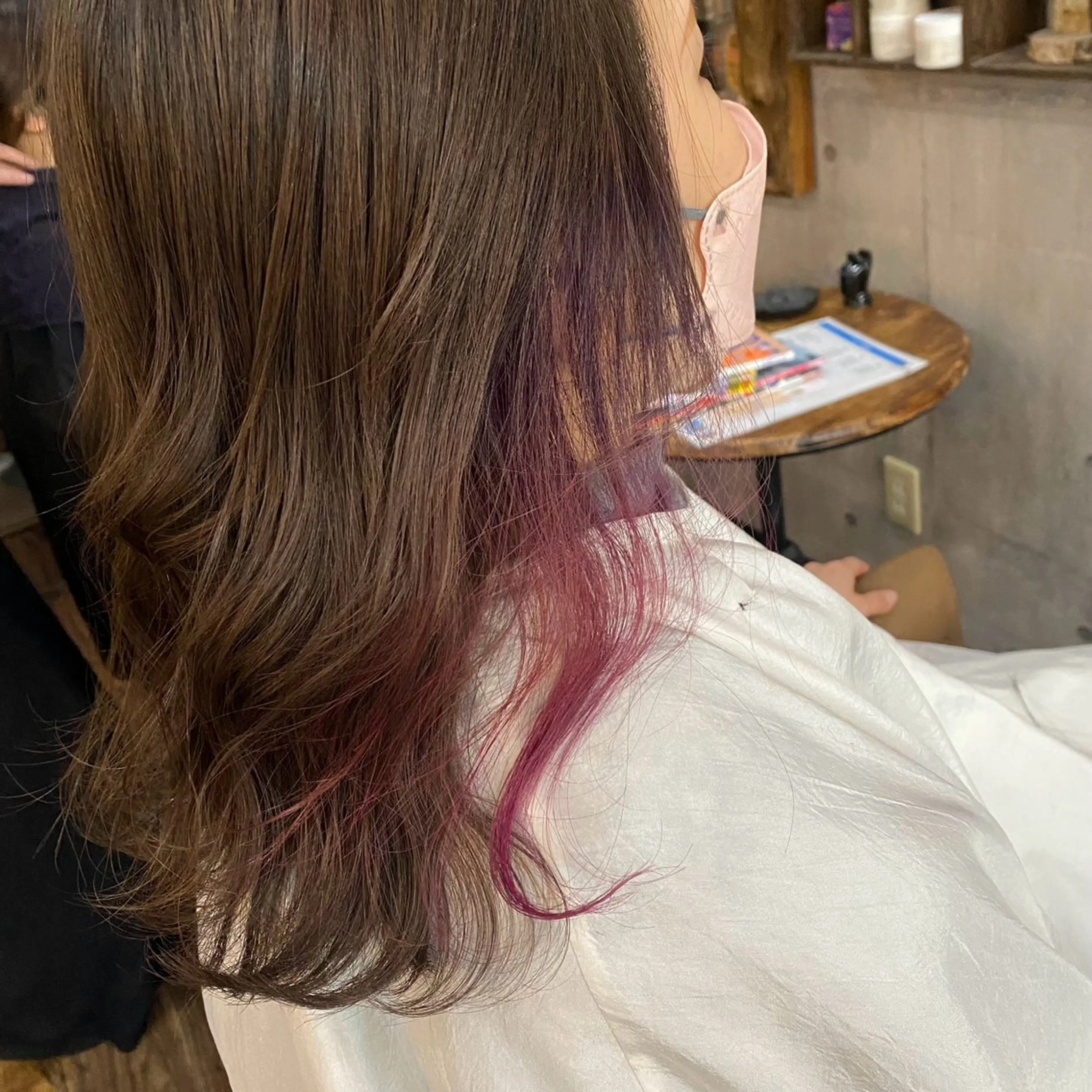 セミロング higashi chiriのヘアスタイル