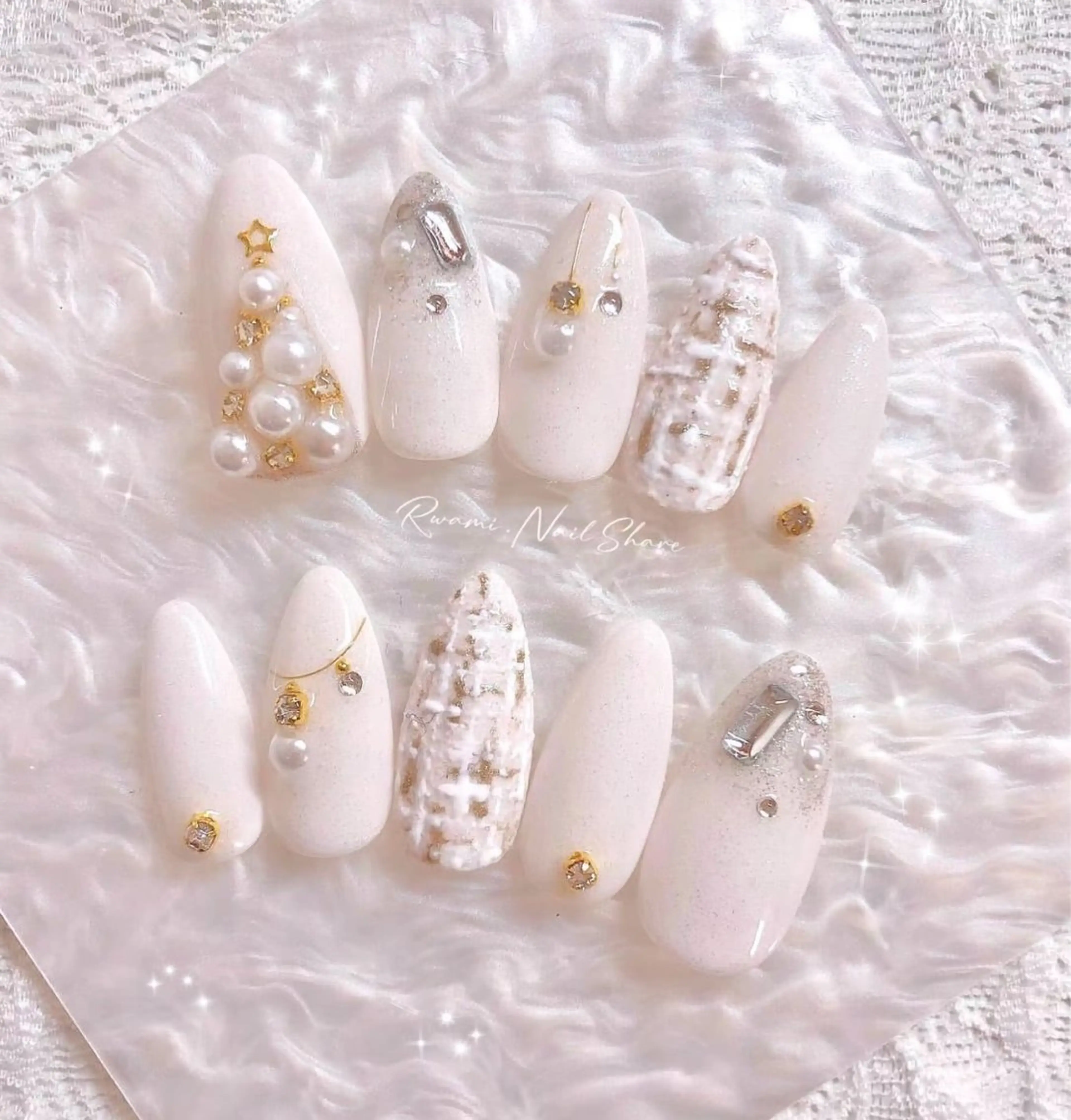 ネイル アートネイル チークネイル 長さ出し フットネイル ジェルネイル 山田 由奈のネイルデザイン