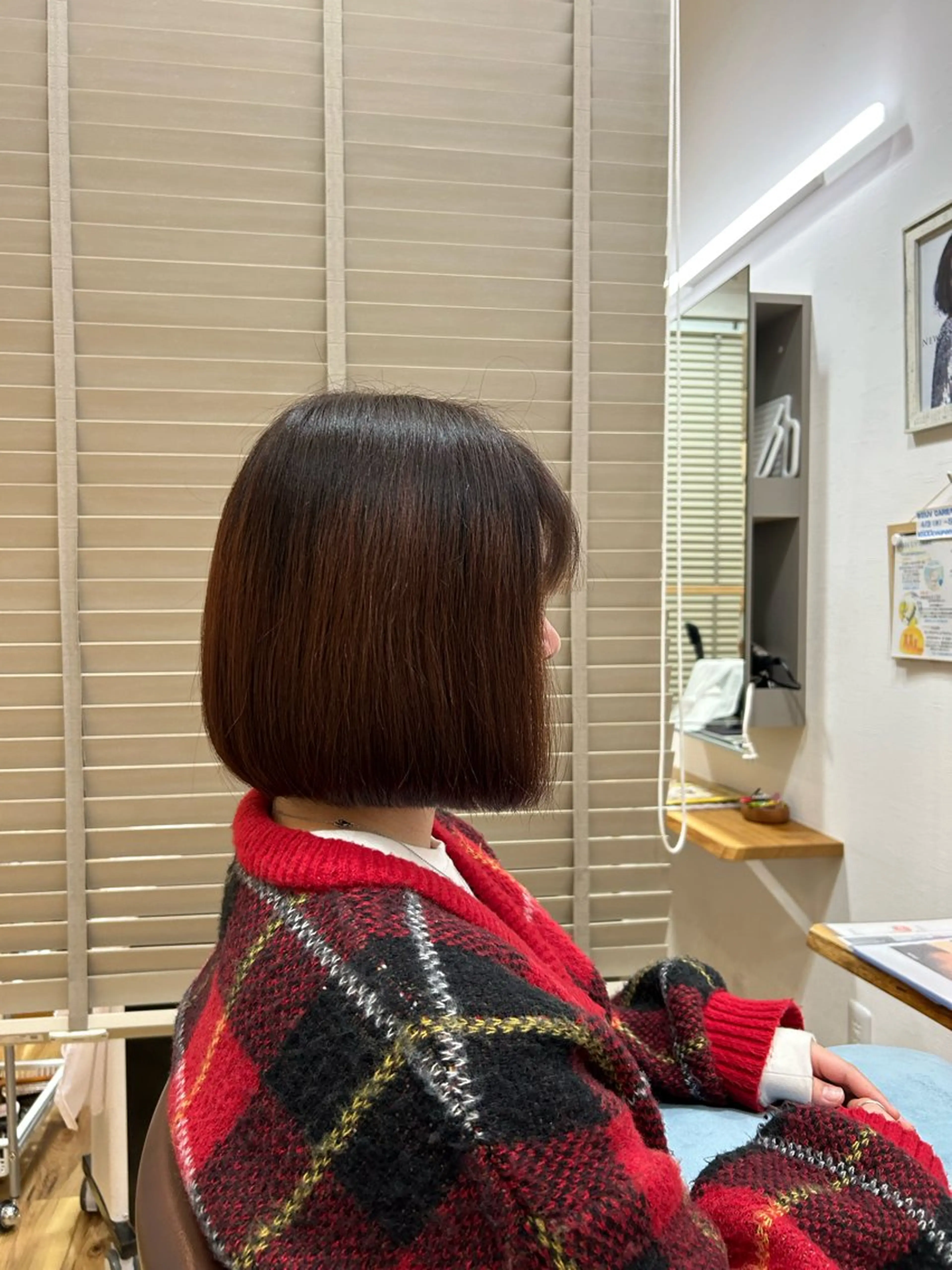 ショート ボブ レイヤーカット カット 根石 結菜のヘアスタイル