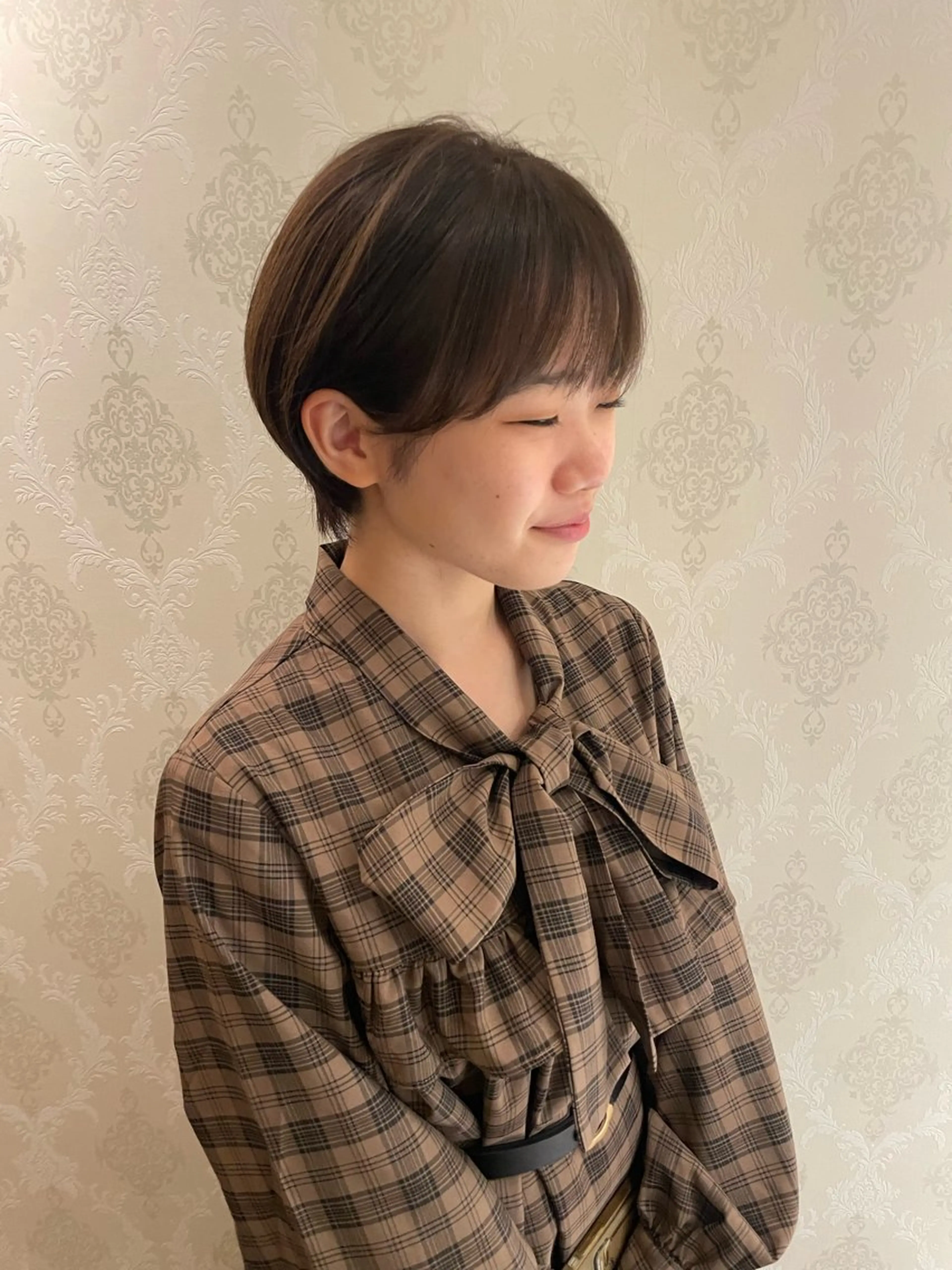 ショート カラー ショートヘア 鶴岡で縮毛矯正なら お任せ！ハヤシナオミのヘアスタイル