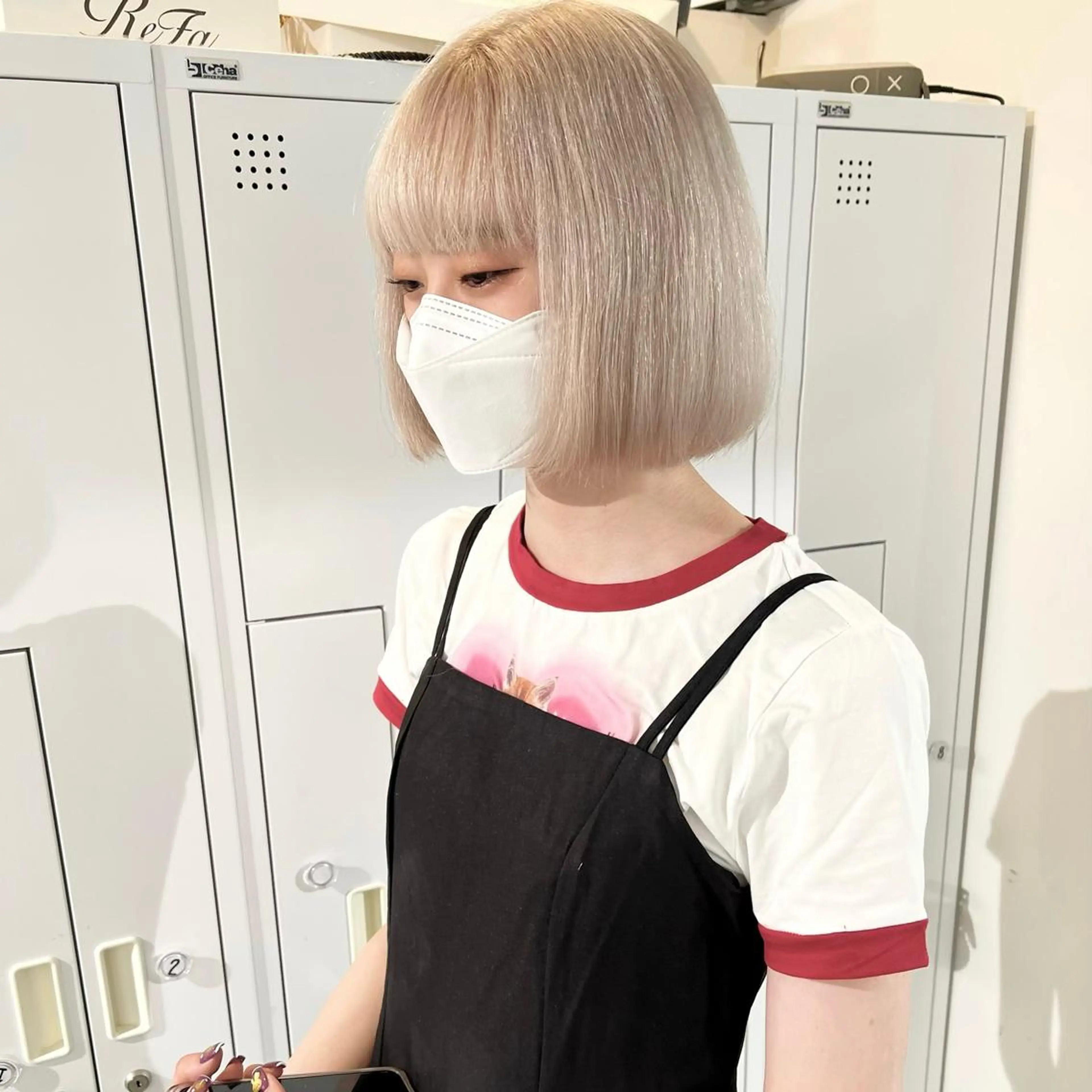 ミディアム ヘアカラー トリートメント piLLon・ keinaのヘアスタイル