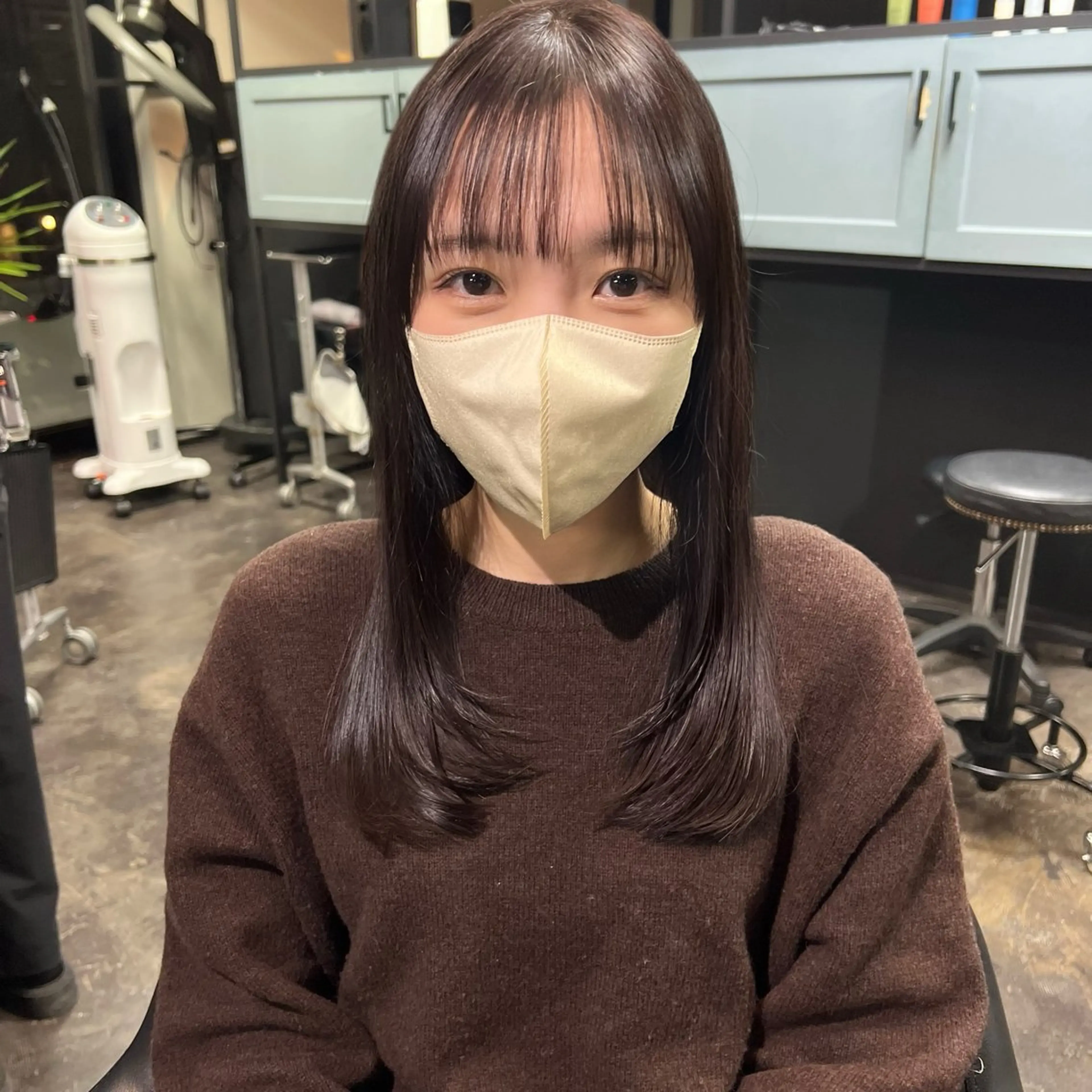 セミロング カット 💘札幌クロスパーマ 髪質改善💘rinaのヘアスタイル