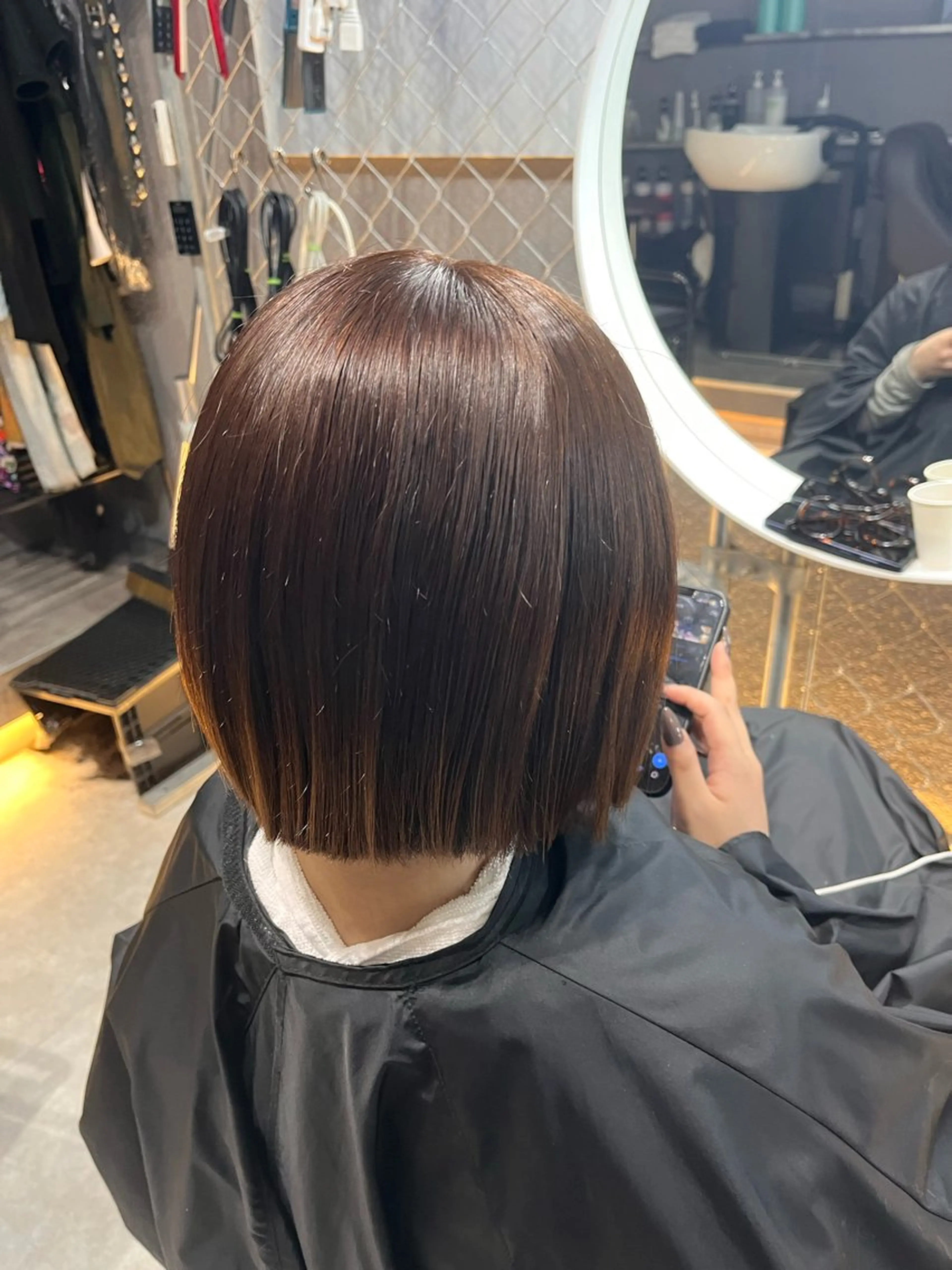 カラー ブリーチ ブラウンカラー ピンクカラー ヘアカラー トリートメント cocoon sayuのヘアスタイル