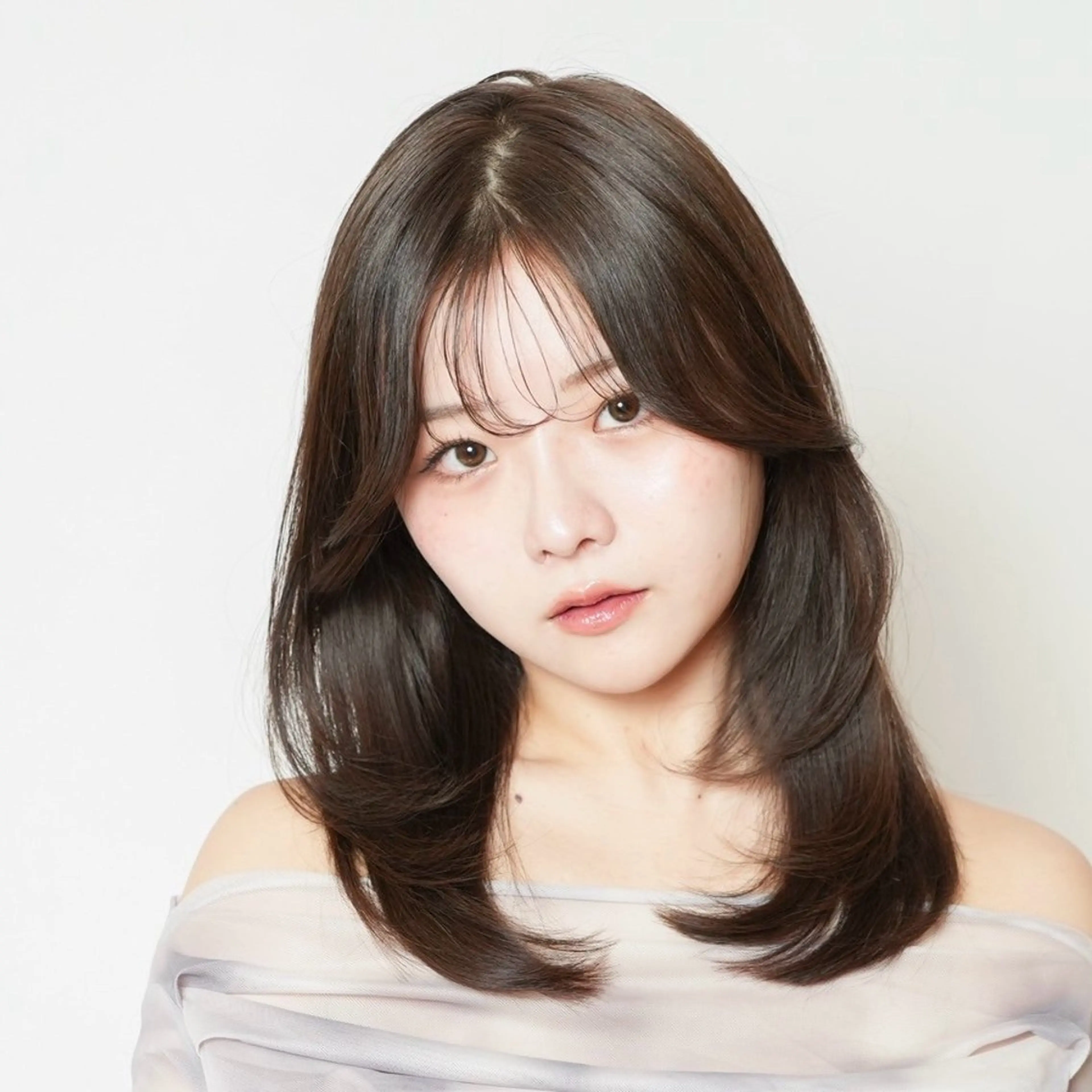 【毛先をカットで美髪維持💫】透明感カラー️🩵➕カット‪✂︎‬の写真