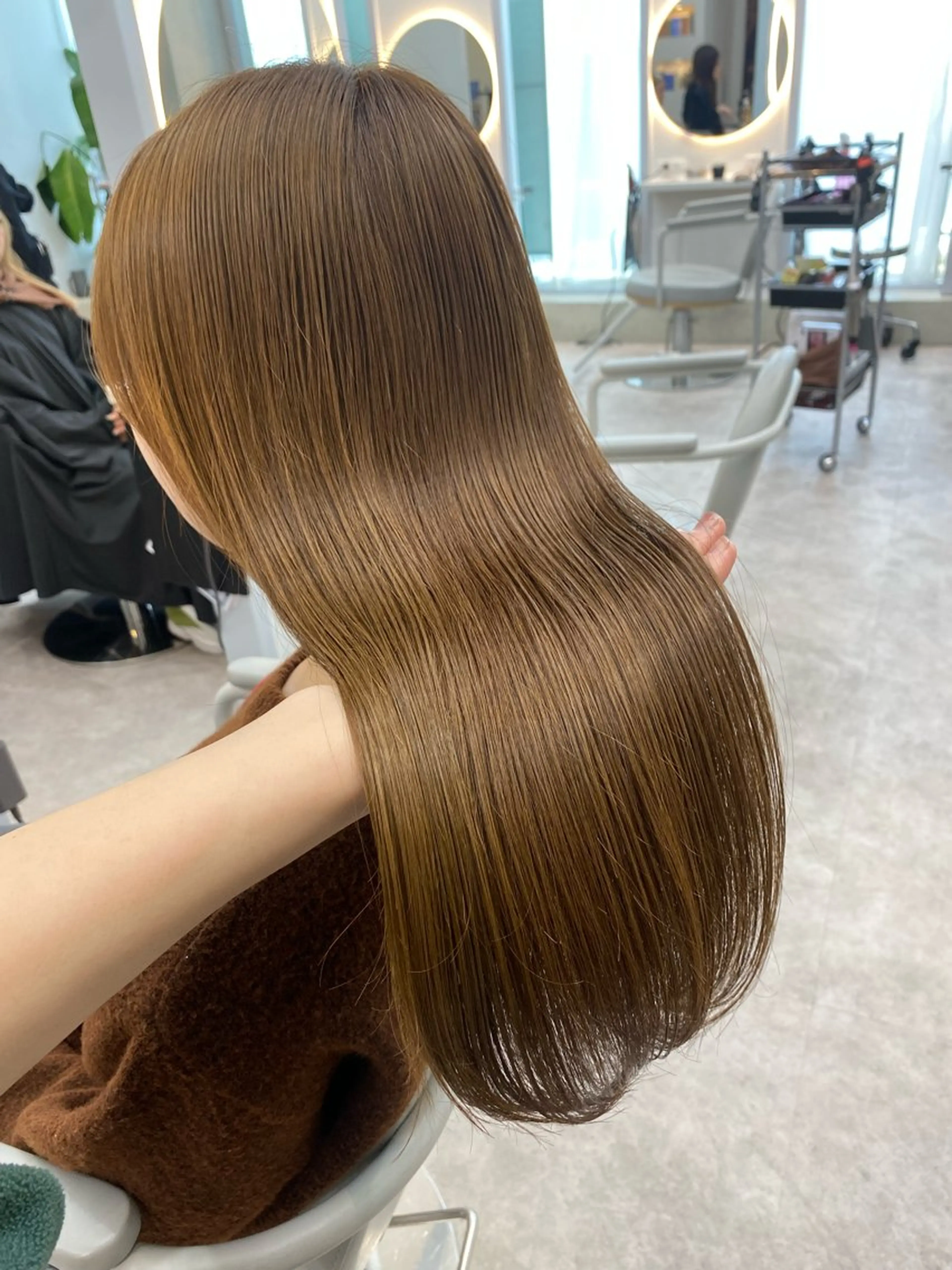 カラー ベージュカラー ブリーチ ダブルカラー ヘーゼル ブリーチなしカラー MIKO☺︎ SOYON大宮2号店のヘアスタイル