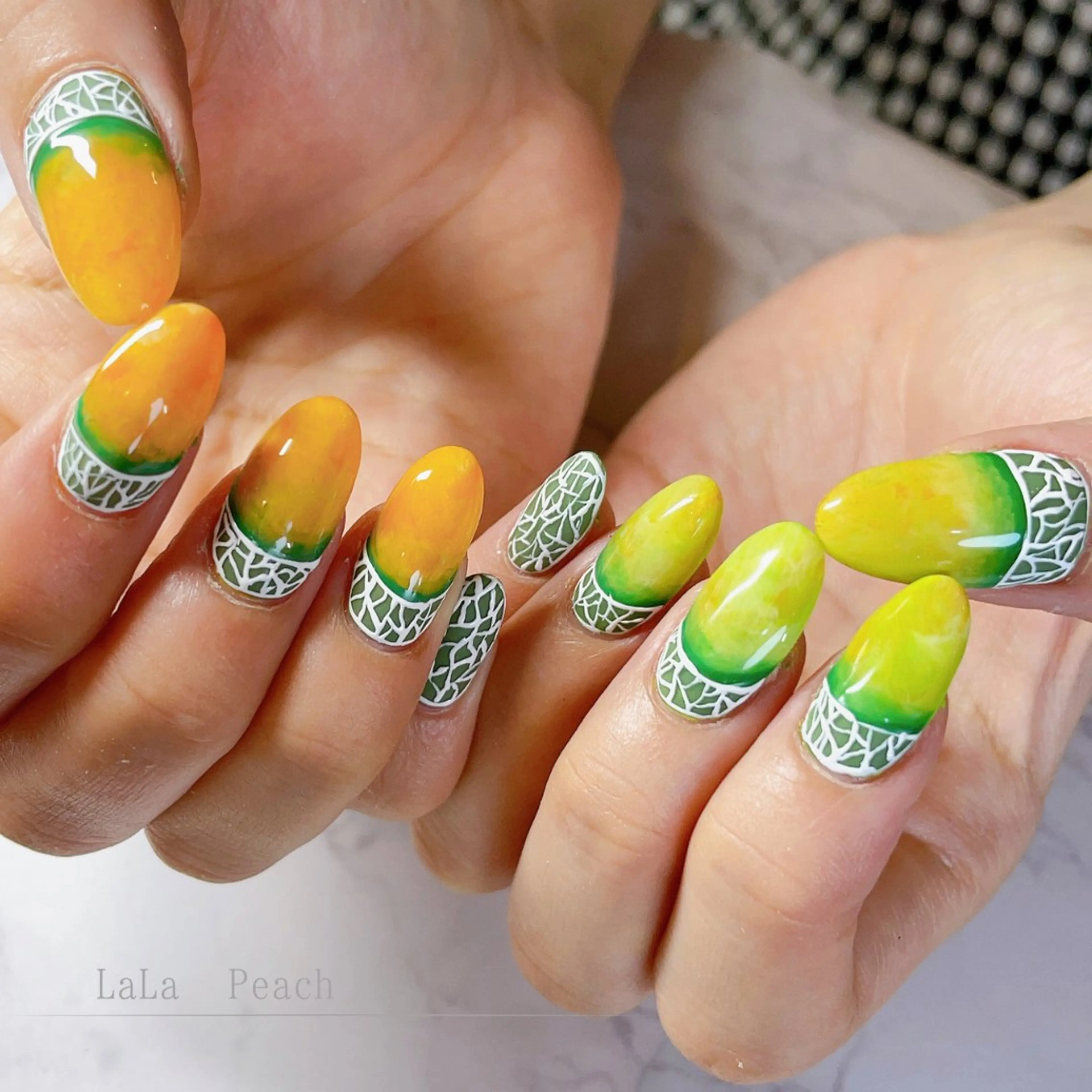 ネイル ジェルネイル ハンドネイル LaLa Peach 福岡のマツエク・マツパデザイン