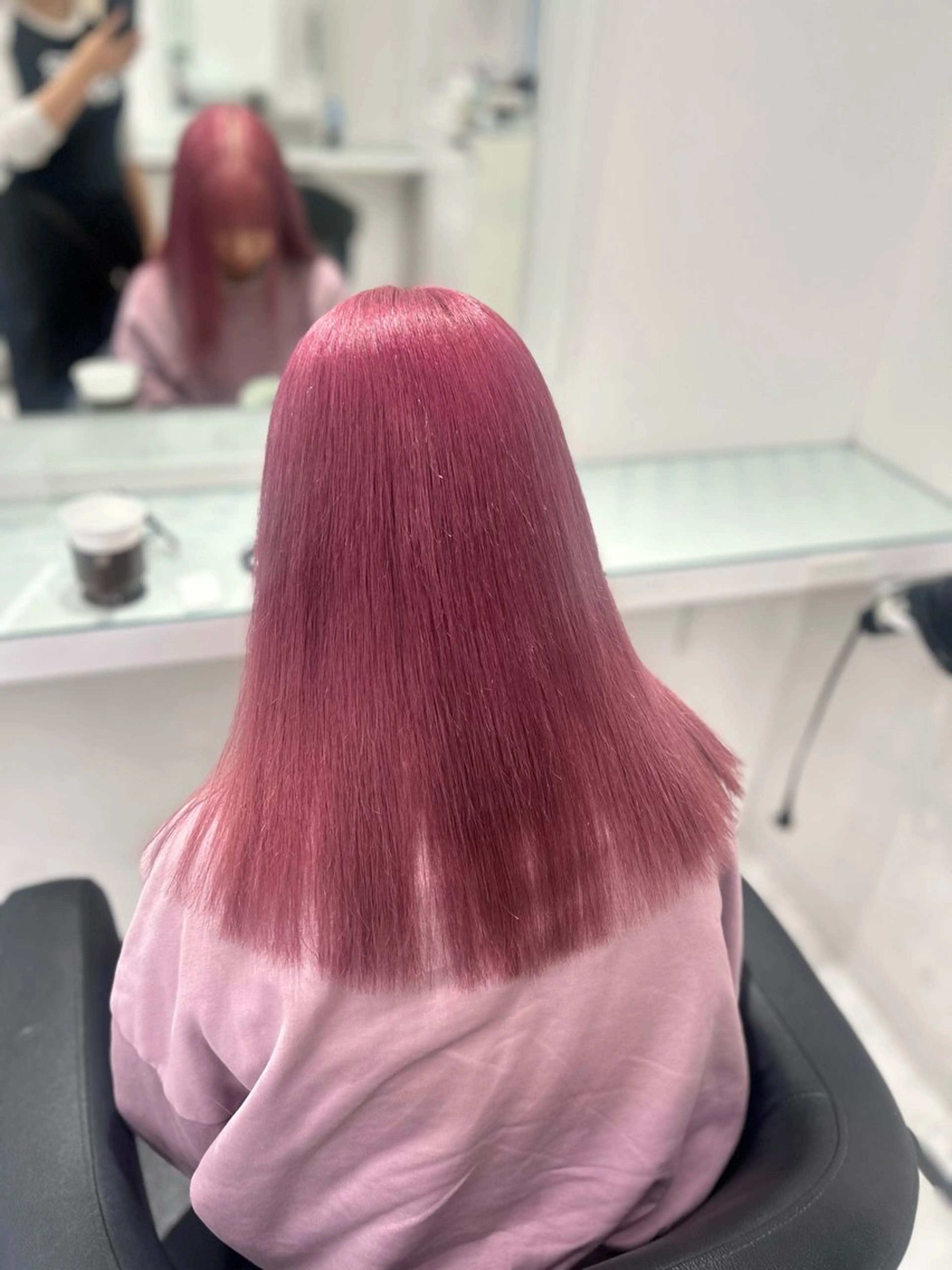 セミロング カラー ヘアカラー トリートメント ヘアセット 🩷暖色カラー🩷 BONのヘアスタイル