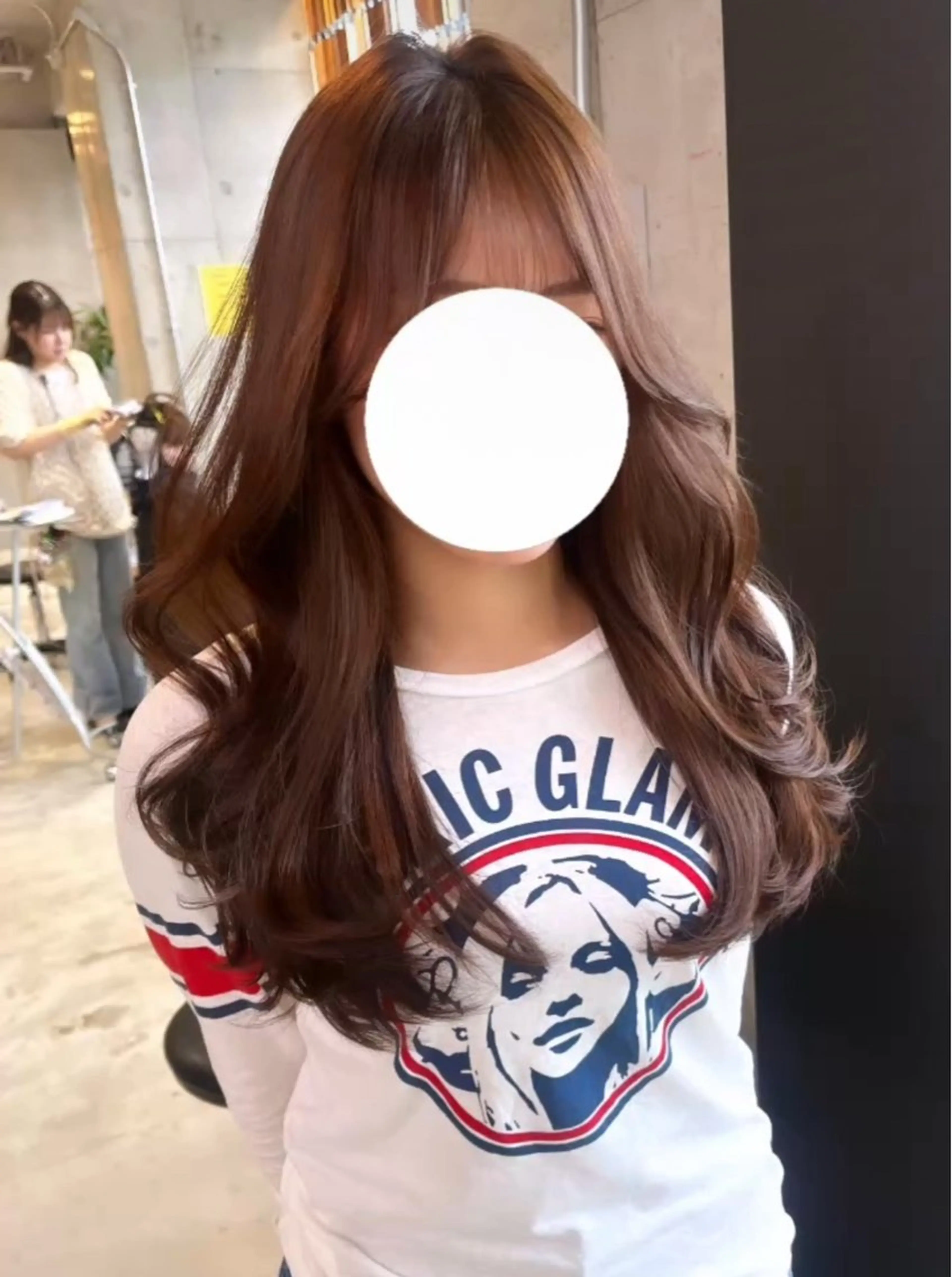 ロング カラー 韓国風ヘア カット ヘアカラー 縮毛矯正 トリートメント lolonois池田 /レイヤー/郷田遥のヘアスタイル